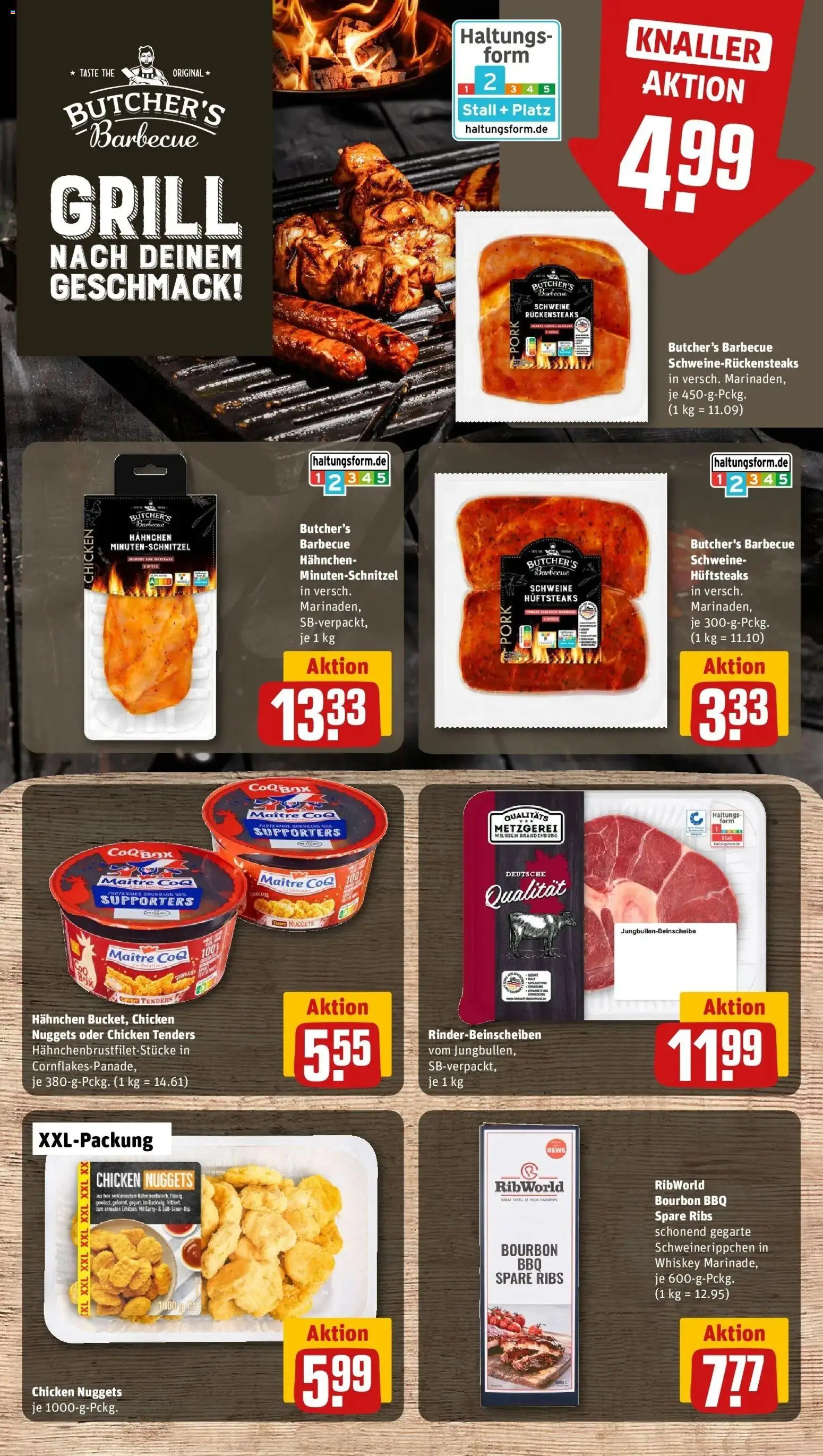Rewe Prospekt Blankenheim	 – gültig ab 23.03.2026 | Seite: 10 | Produkte: Grill, Hahnchen, Spare ribs, Bourbon