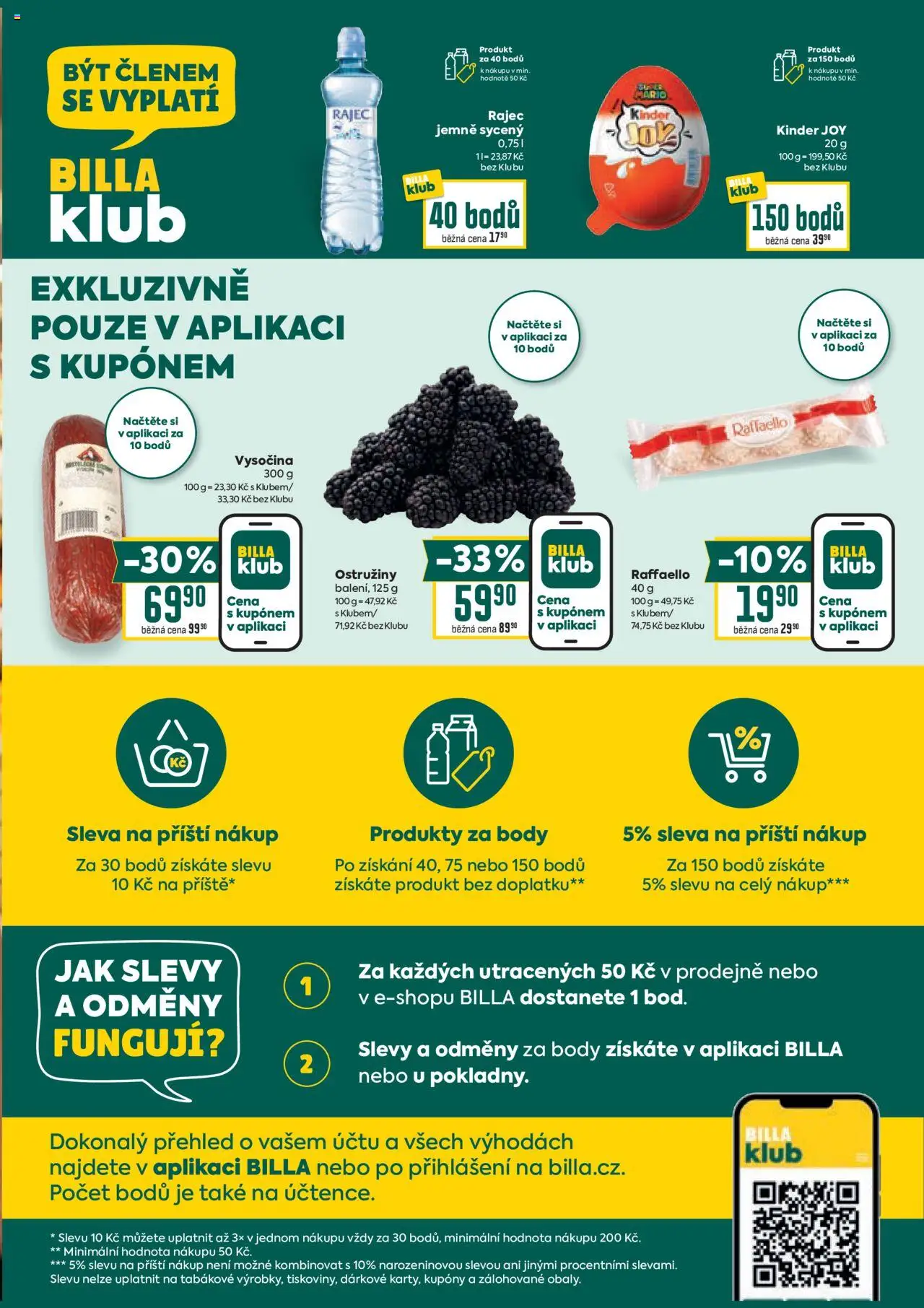 Billa Velký leták od 28.05.2025 | Strana: 30 | Produkty: Kinder Joy, Vysočina, Body, Kinder