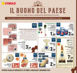 Anteprima del volantino PARMIGIANO REGGIANO DOP SAPORI&DINTORNI CONAD, stagionatura 40 mesi, vacca bruna stagionatura 24 mesi un esempio: stagionatura 40 mesi 250 g valido a partire dal 22.10.2025 | Pagina: 11