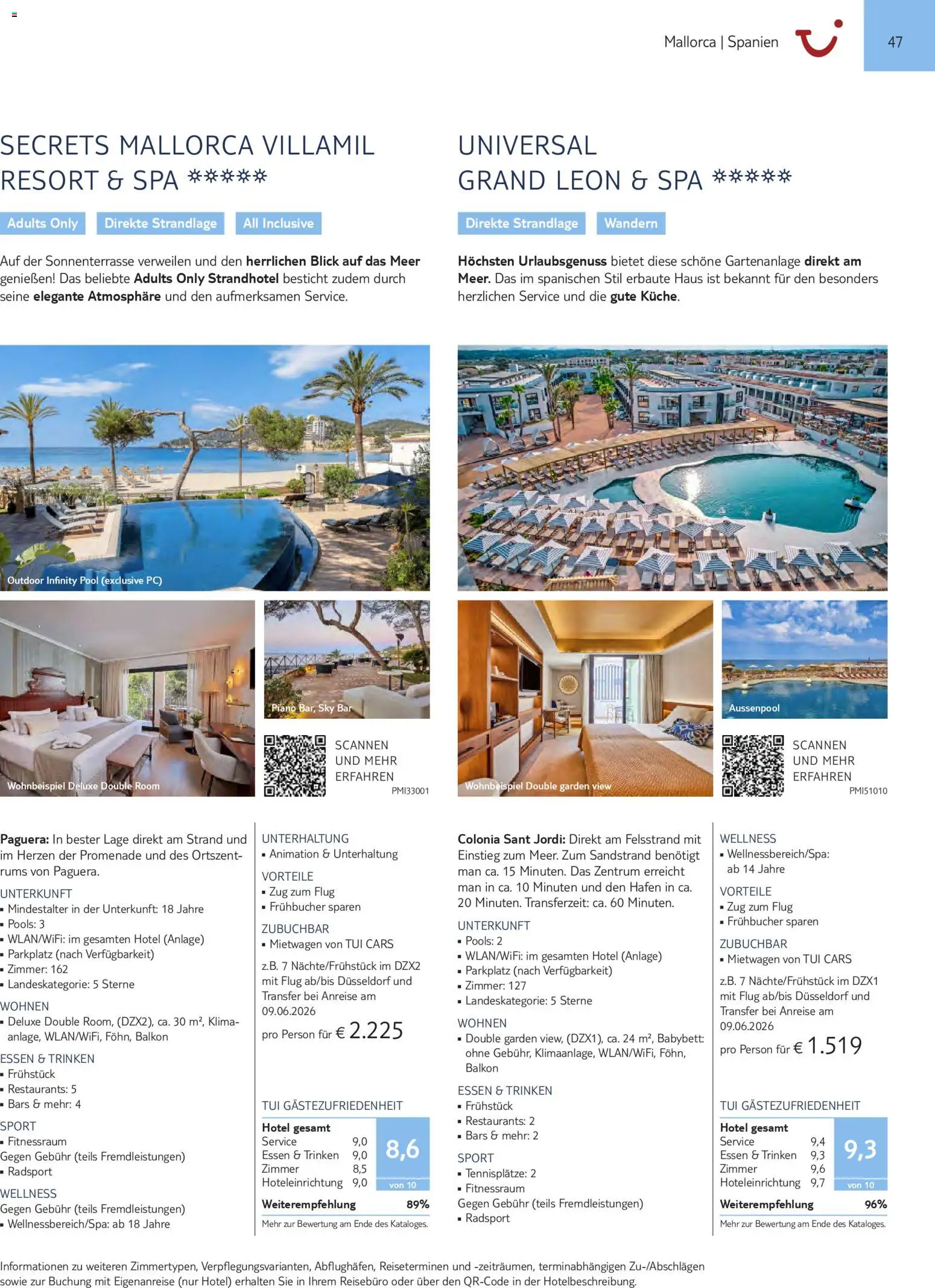 Aida  Südeuropa & Nordafrika 2026/27 – gültig ab 01.01.2026 | Seite: 47 | Produkte: Babybett, PC