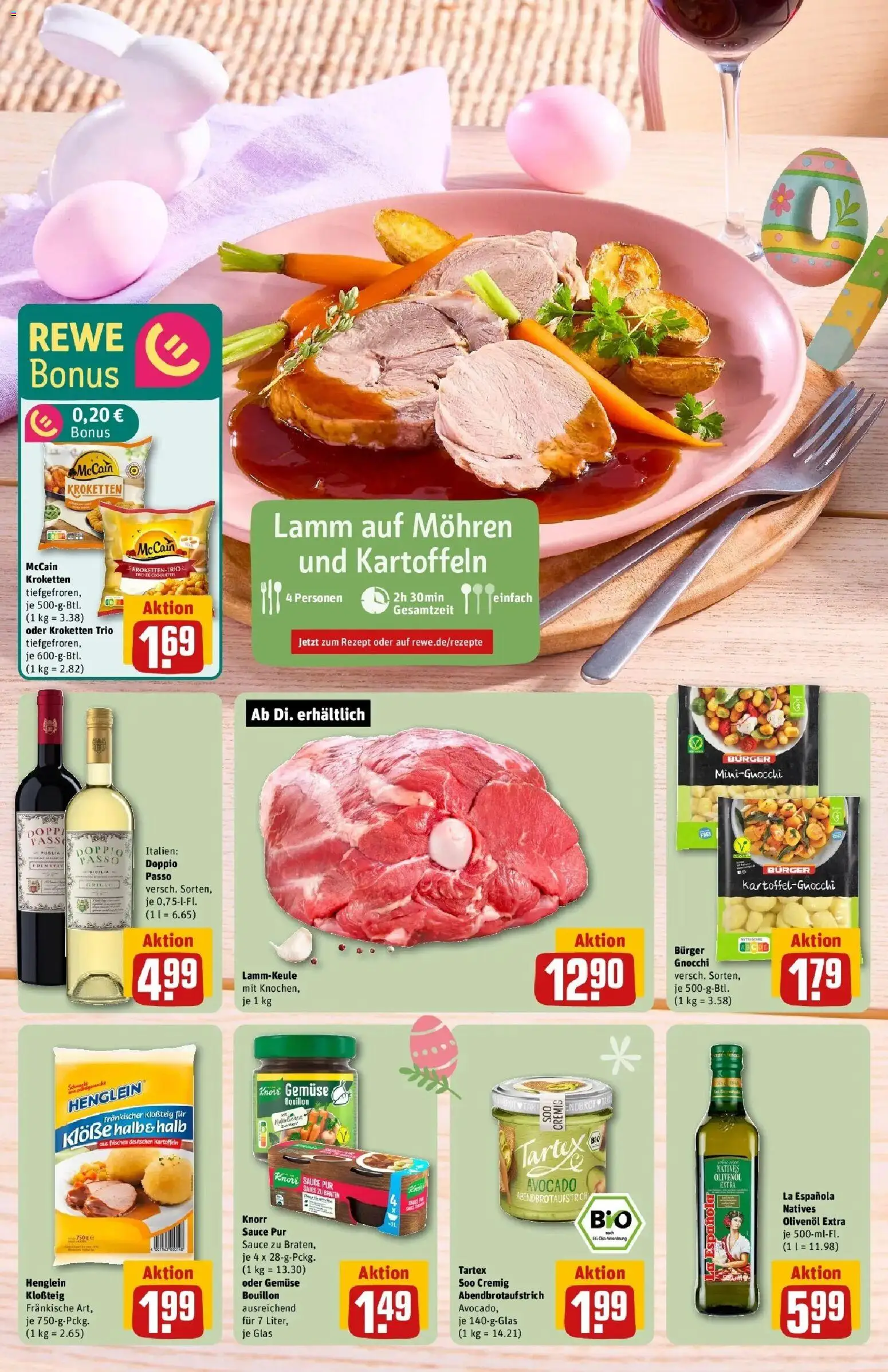 Rewe Prospekt Stuttgart/Weilimdorf	 – gültig ab 30.03.2026 | Seite: 6 | Produkte: McCain, Mohren, Kartoffeln, Doppio Passo
