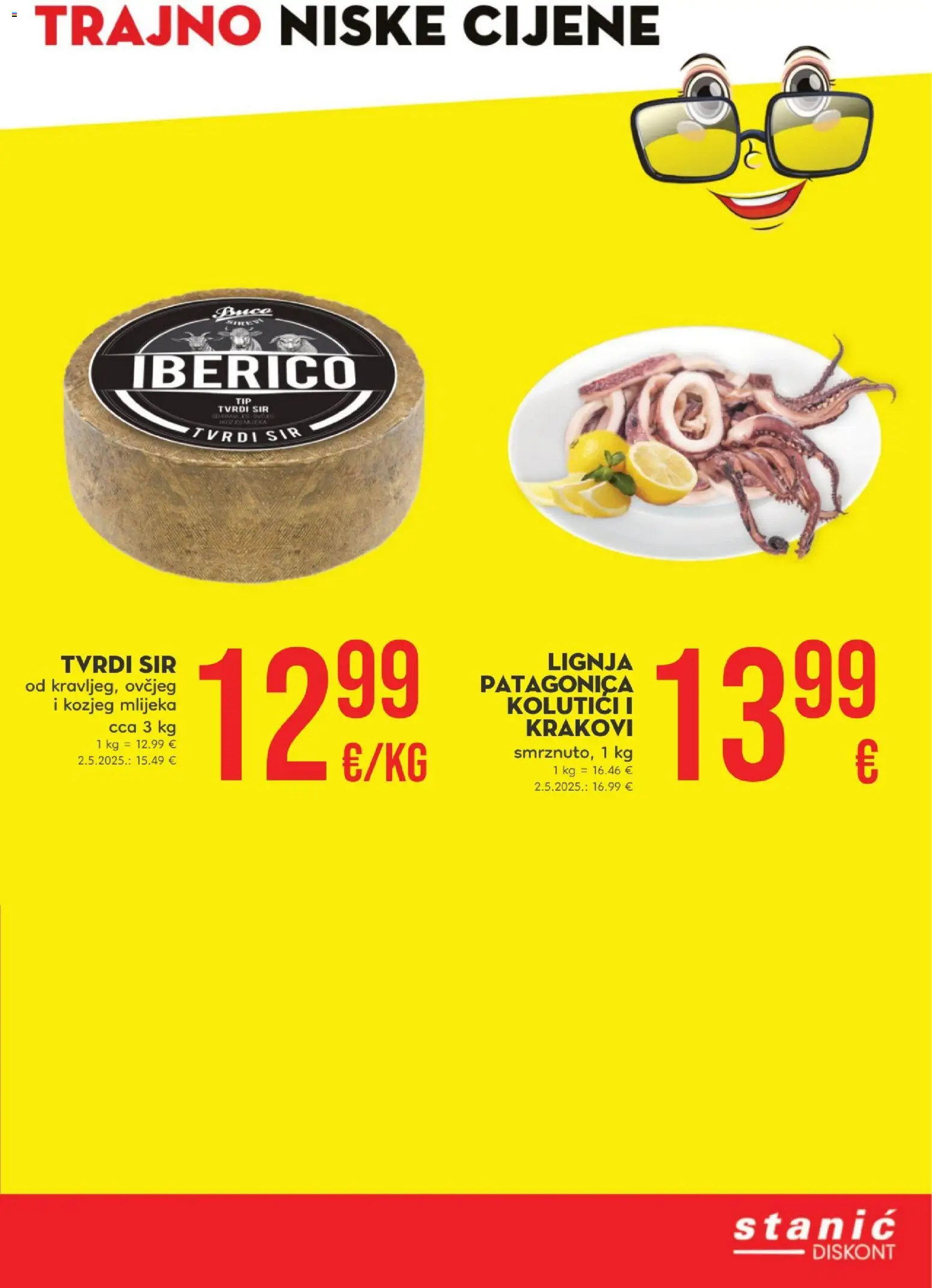 Stanić Diskont katalog | vrijedi od 16.01.2026 | Stranica: 4 | Proizvodi: Sir, Tvrdi sir