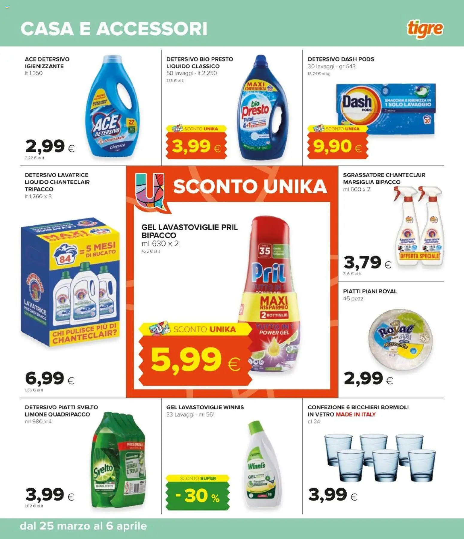 Volantino Tigre del 25.03.2026 | Pagina: 35 | Prodotti: Microonde, Sgrassatore, Limone, Lavatrice
