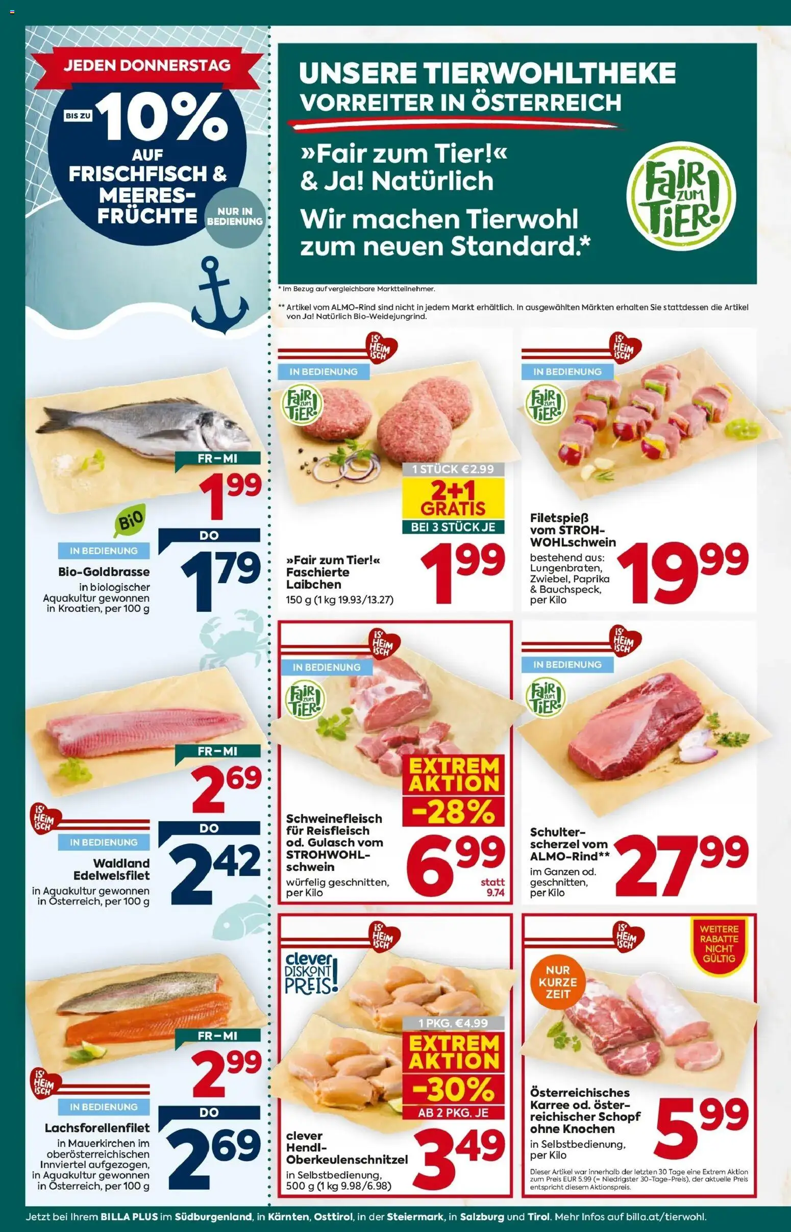 Billa Plus Flugblatt - Steiermark gültig ab 16.04.2026 | Seite: 8 | Produkte: Schweinefleisch
