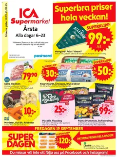 ICA Supermarket - Årsta - Förhandsvisning av reklamblad från butik ICA Supermarket aktuell från 15.09.2025