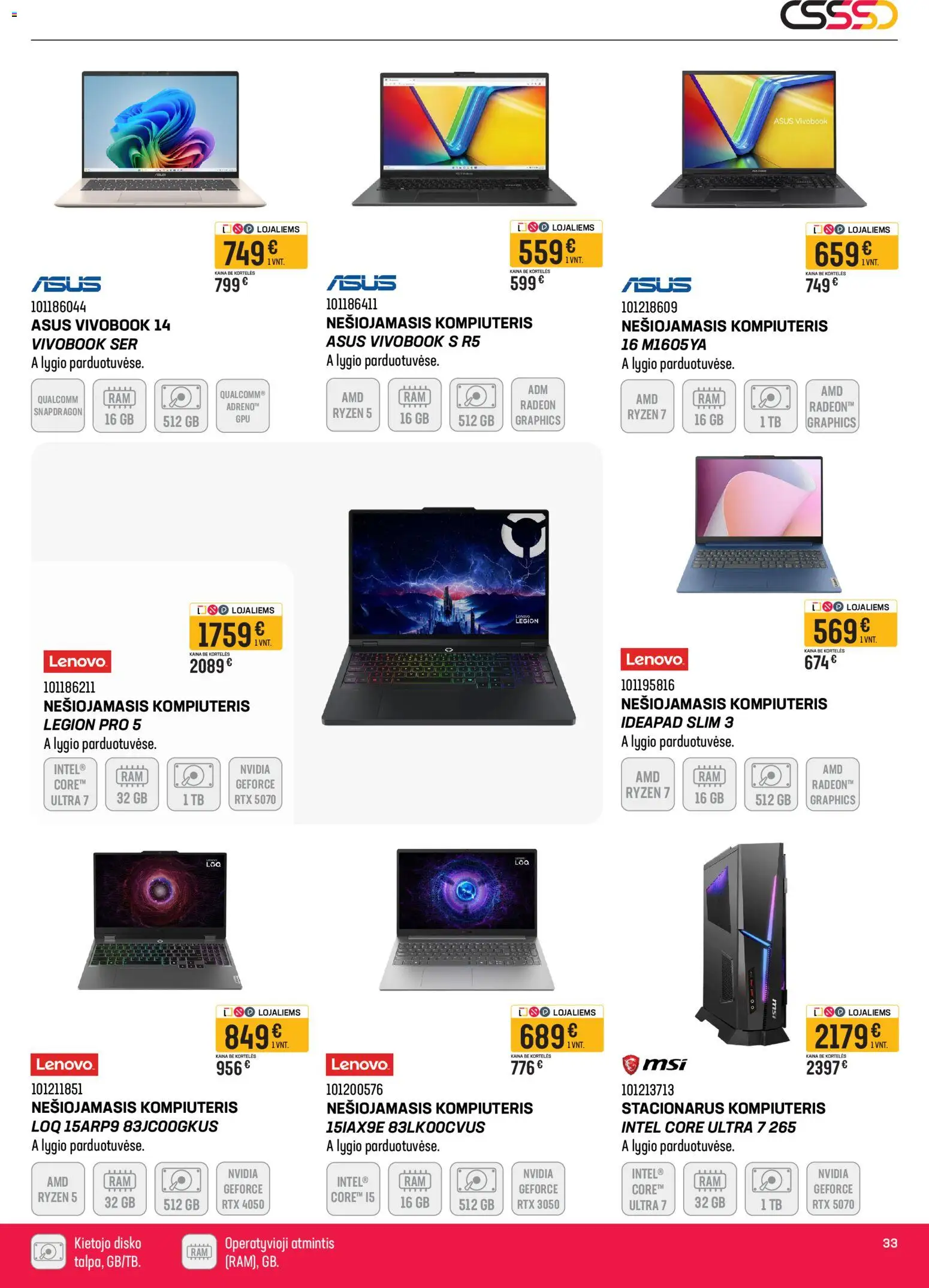 Senukai akcijos nuo 02.04.2026 | Puslapis: 32 | Prekių: Kompiuteris