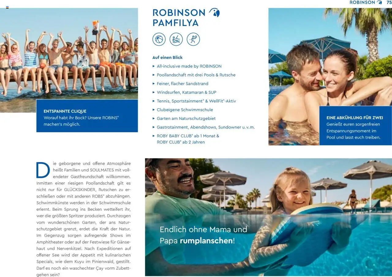 TUI Robinson 2024/25 - Unsere Clubs & Storys - gültig ab dem 04.11.2024 | Seite: 75 | Produkte: SUP