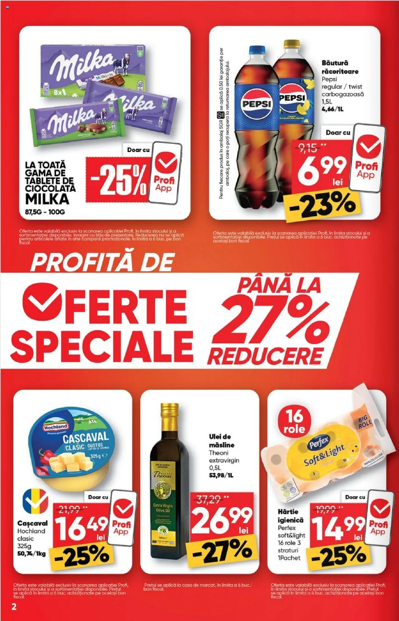 Noul catalog Profi – valabil de la 17.09.2025 | Pagină: 2 | Produse: Role, Măsline, Ulei, Ciocolată