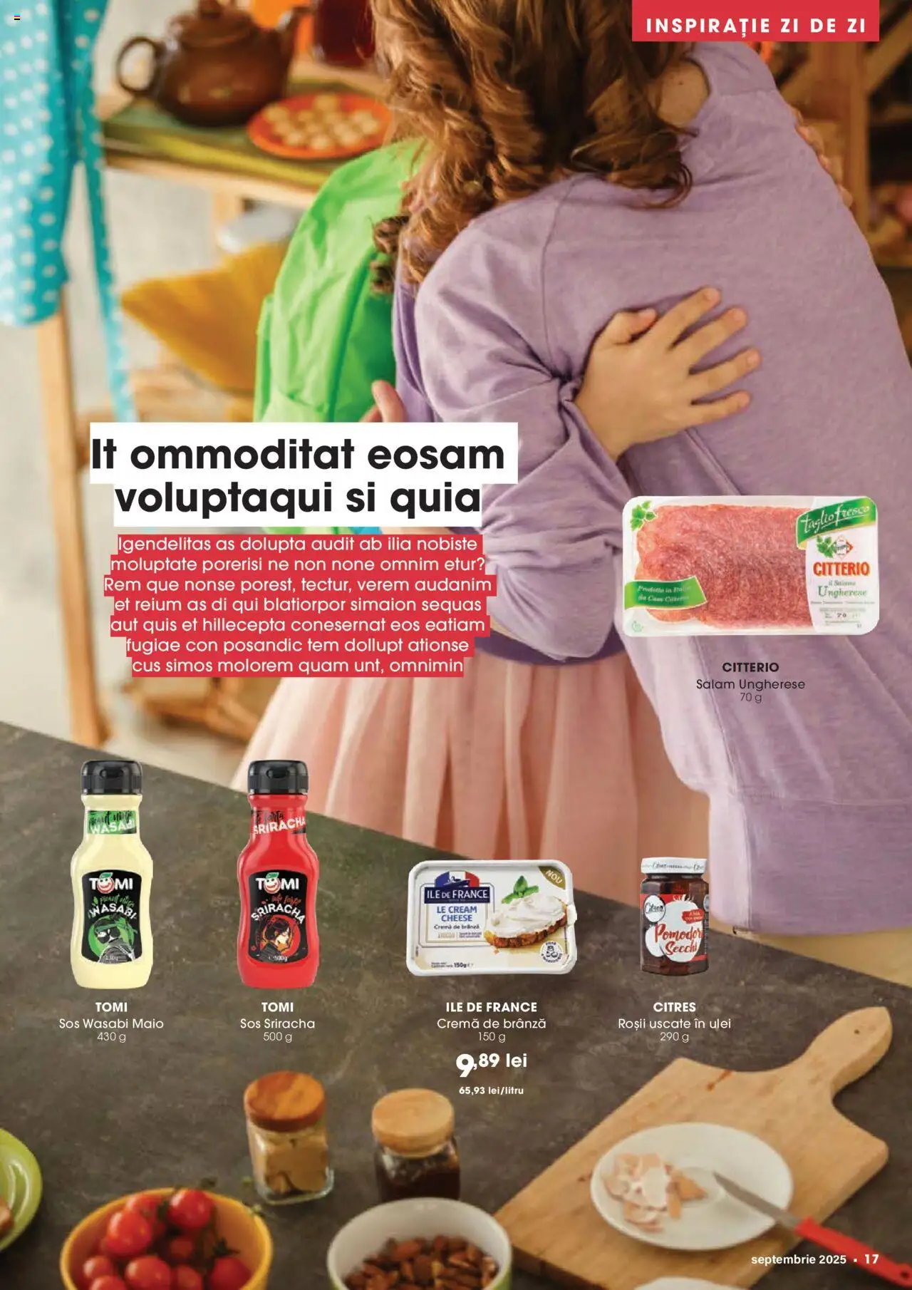 Mega Image catalog - Septembrie – valabil de la 28.08.2025 | Pagină: 17 | Produse: Brânză, Ulei, Salam, Roșii