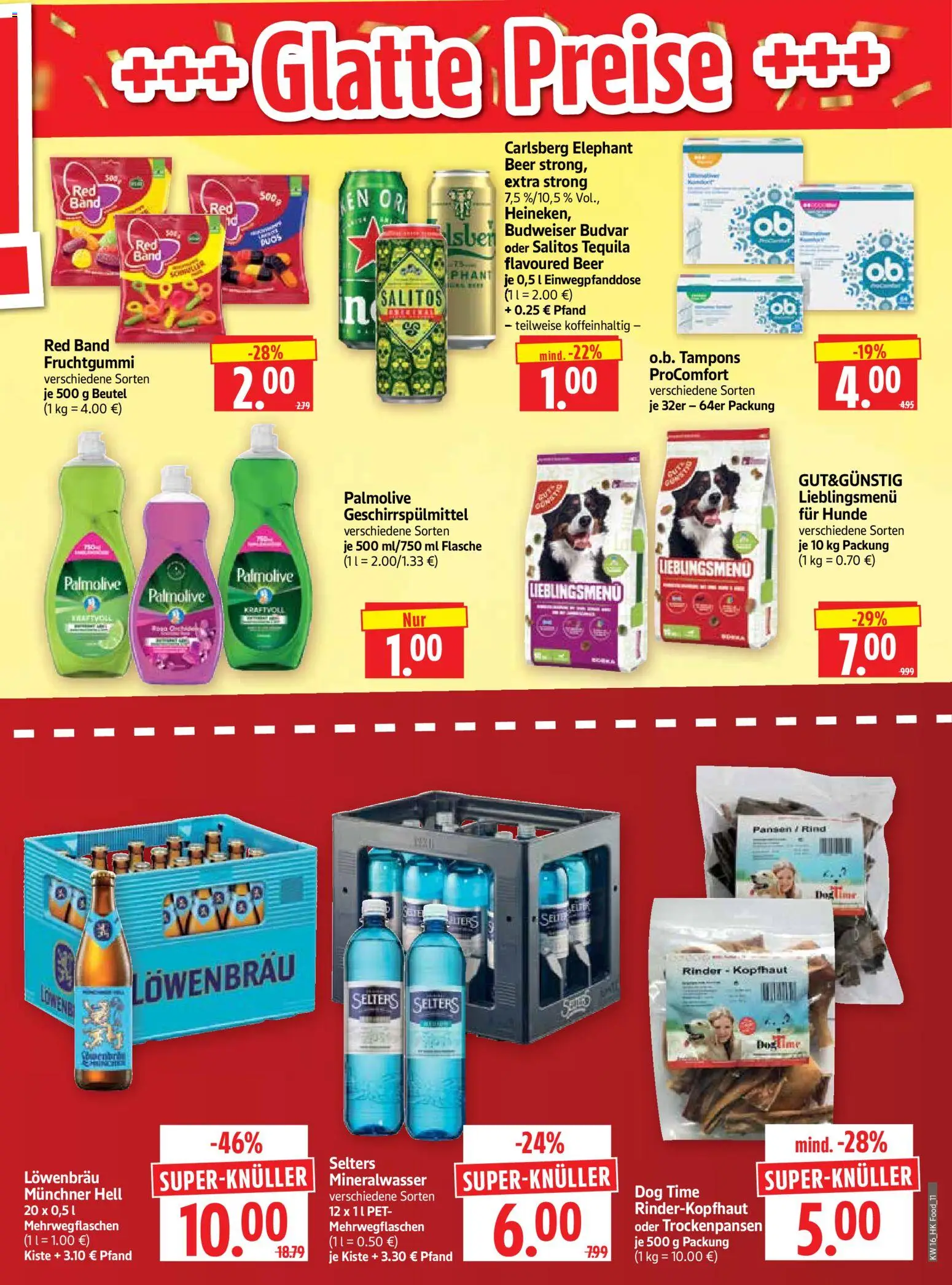 HERKULES Prospekt 	 – gültig ab 13.04.2026 | Seite: 11 | Produkte: Carlsberg, Mineralwasser, Geschirrspülmittel, Budweiser