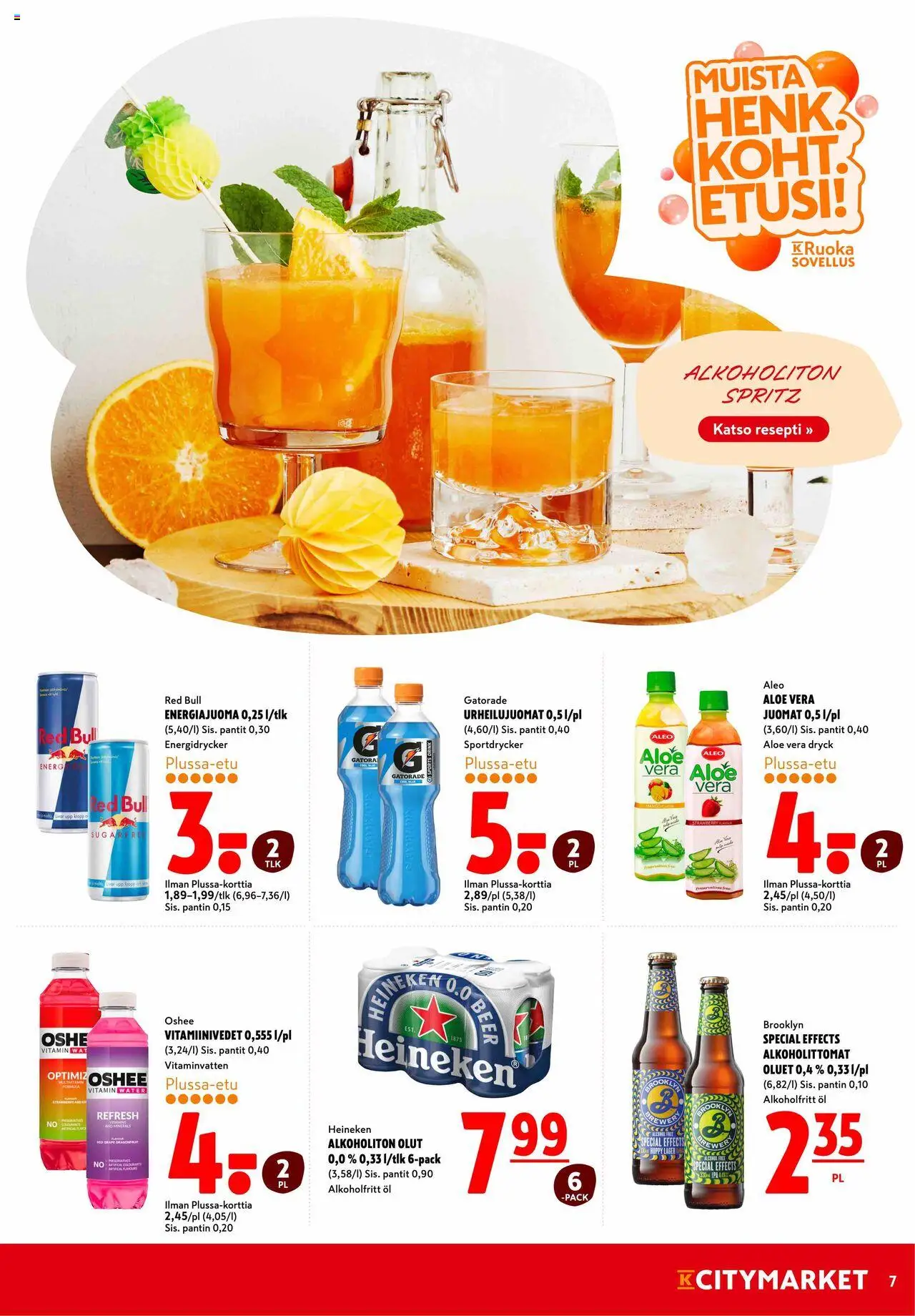  | Sivu: 7 | Tuotteet: Alkoholiton olut, Energiajuoma, Olut