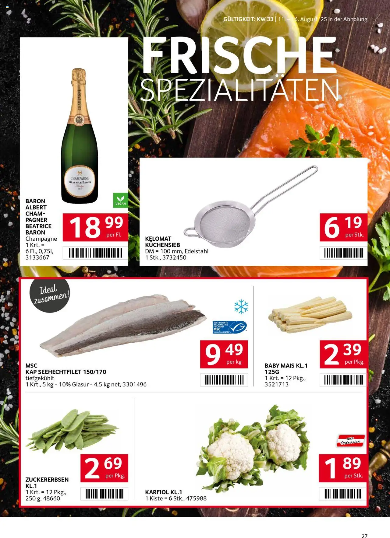 Transgourmet Flugblatt gültig ab 10.08.2025 | Seite: 27