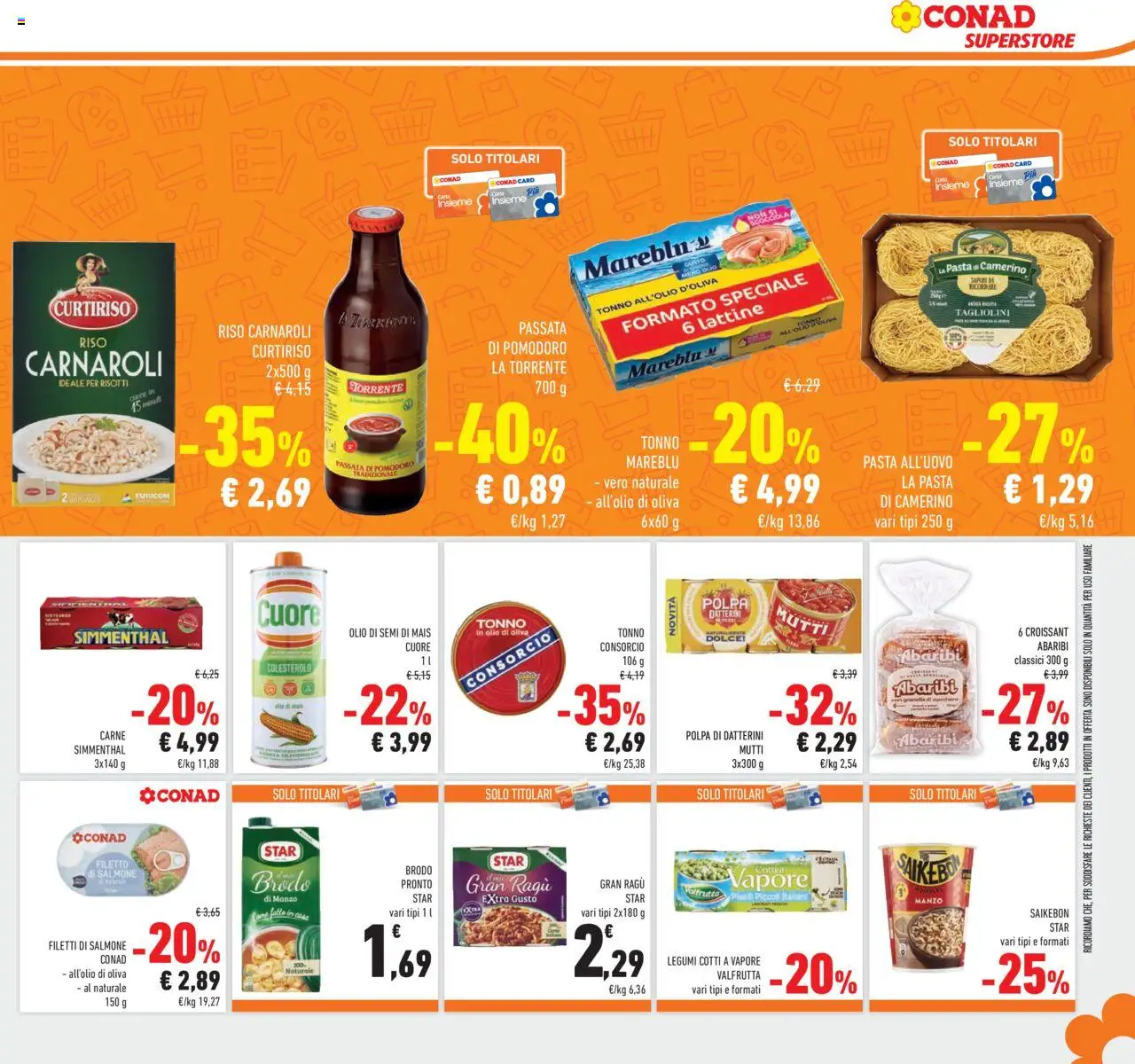 Volantino Conad del 24.09.2025 | Pagina: 25 | Prodotti: Piselli, Mutti, Mais, Olio di Oliva