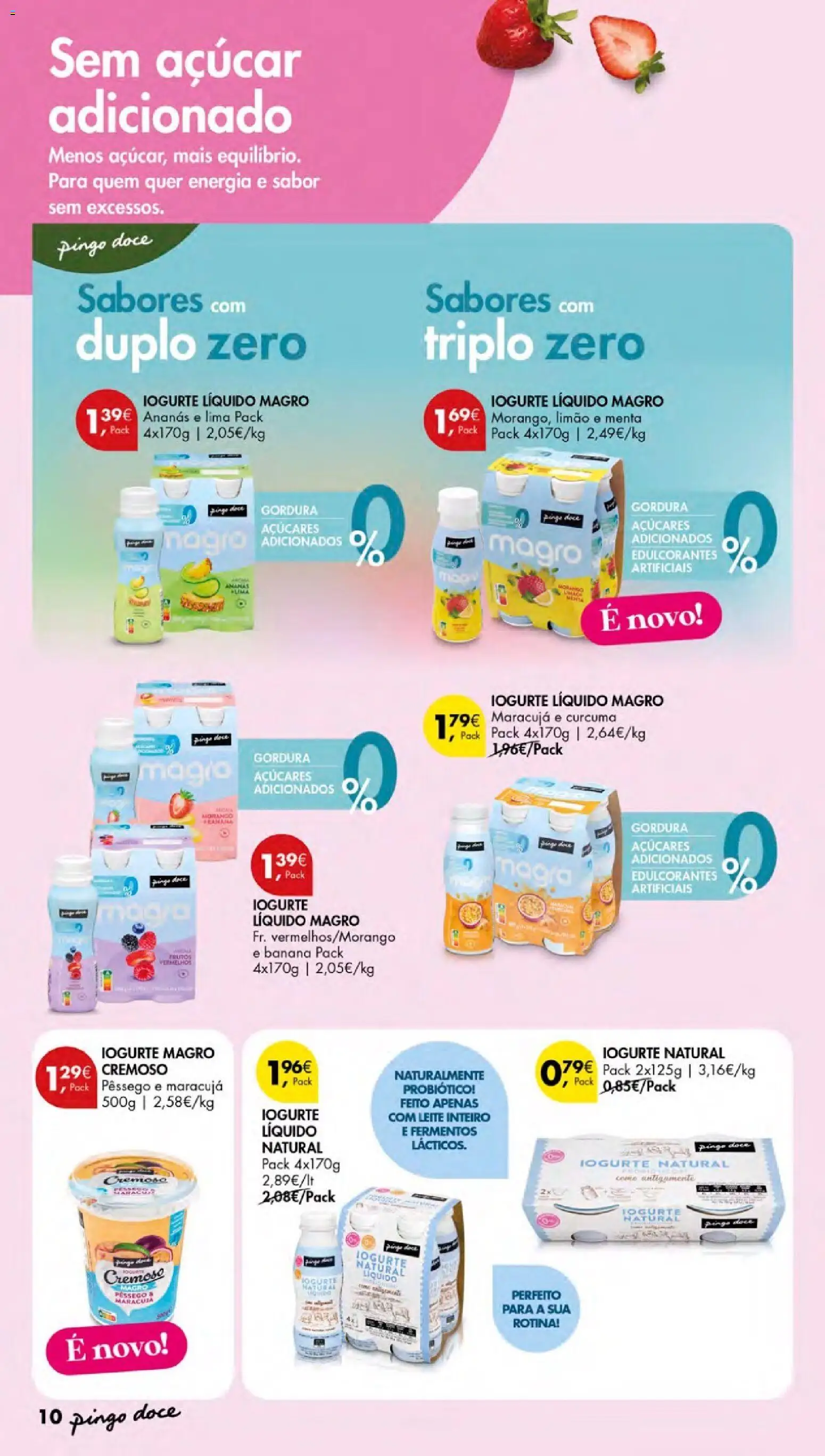Pingo Doce - Escolhas Equilibradas Açores │ válido de 12.02.2026 | Página: 10 | Produtos: Curcuma, Leite, Iogurte, Açúcar