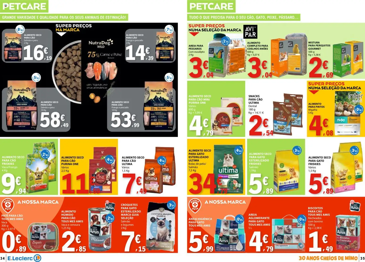 E.Leclerc folheto │ válido de 07.04.2026 | Página: 18 | Produtos: Salmão, Peixe, Carne, Biscoitos