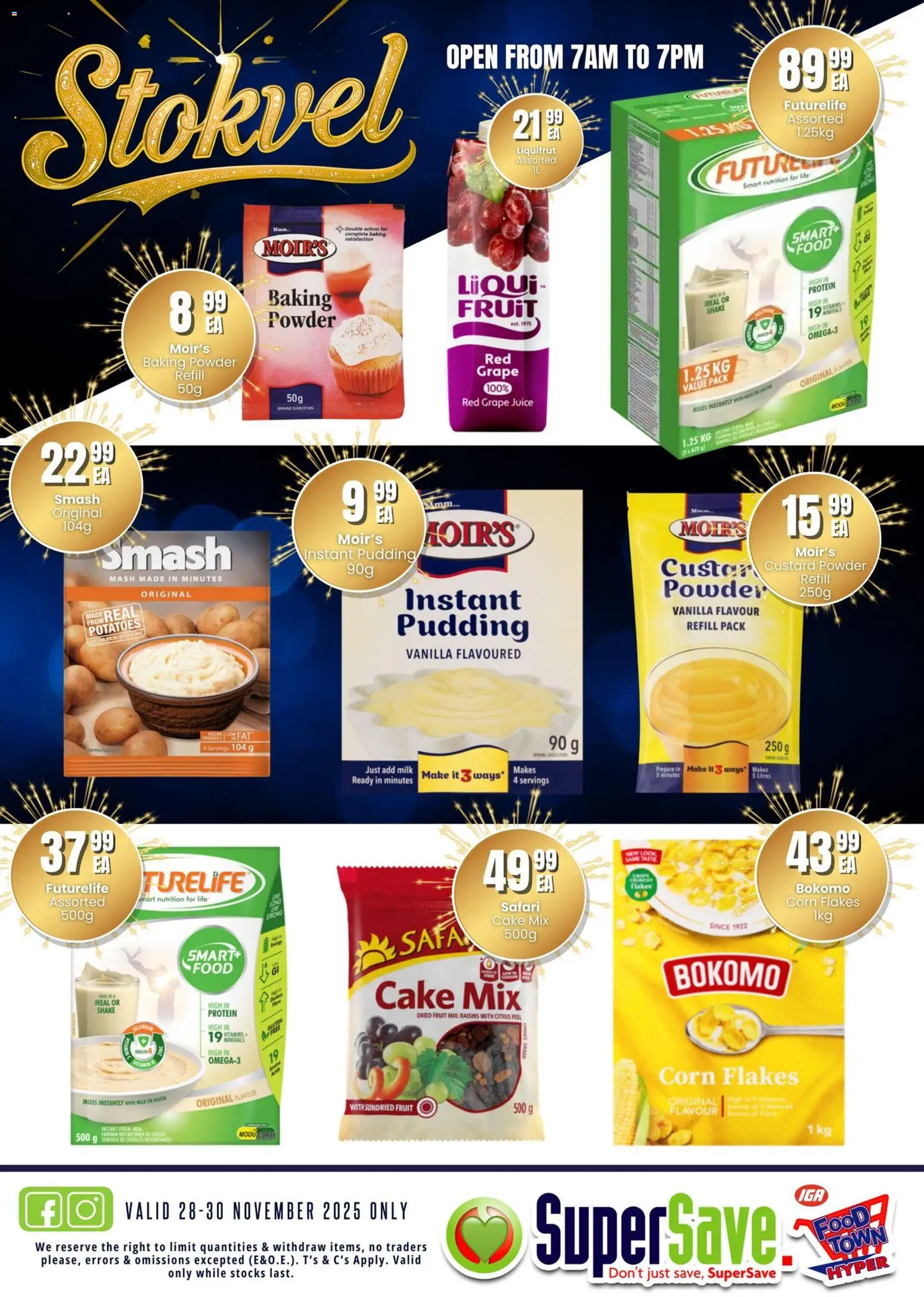 New Super Save catalogue – valid from 28.11.2025 | Page: 24 | Products: Corn, Custard, Juice, Raisins