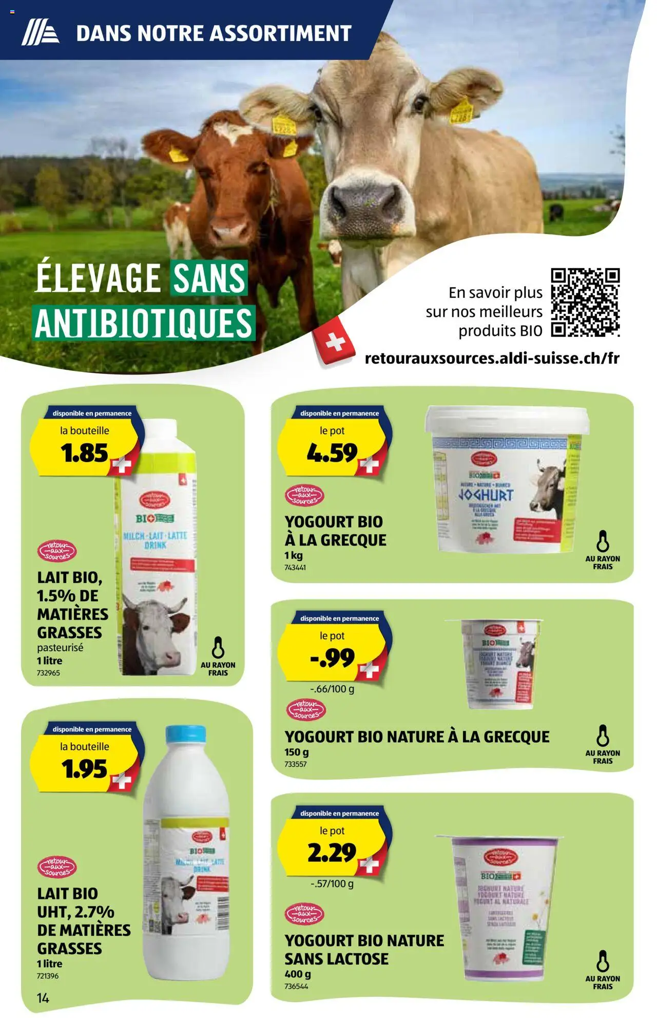 Aldi Aktionen FR – gültig ab 11.09.2025 | Seite: 15 | Produkte: Milch, Joghurt