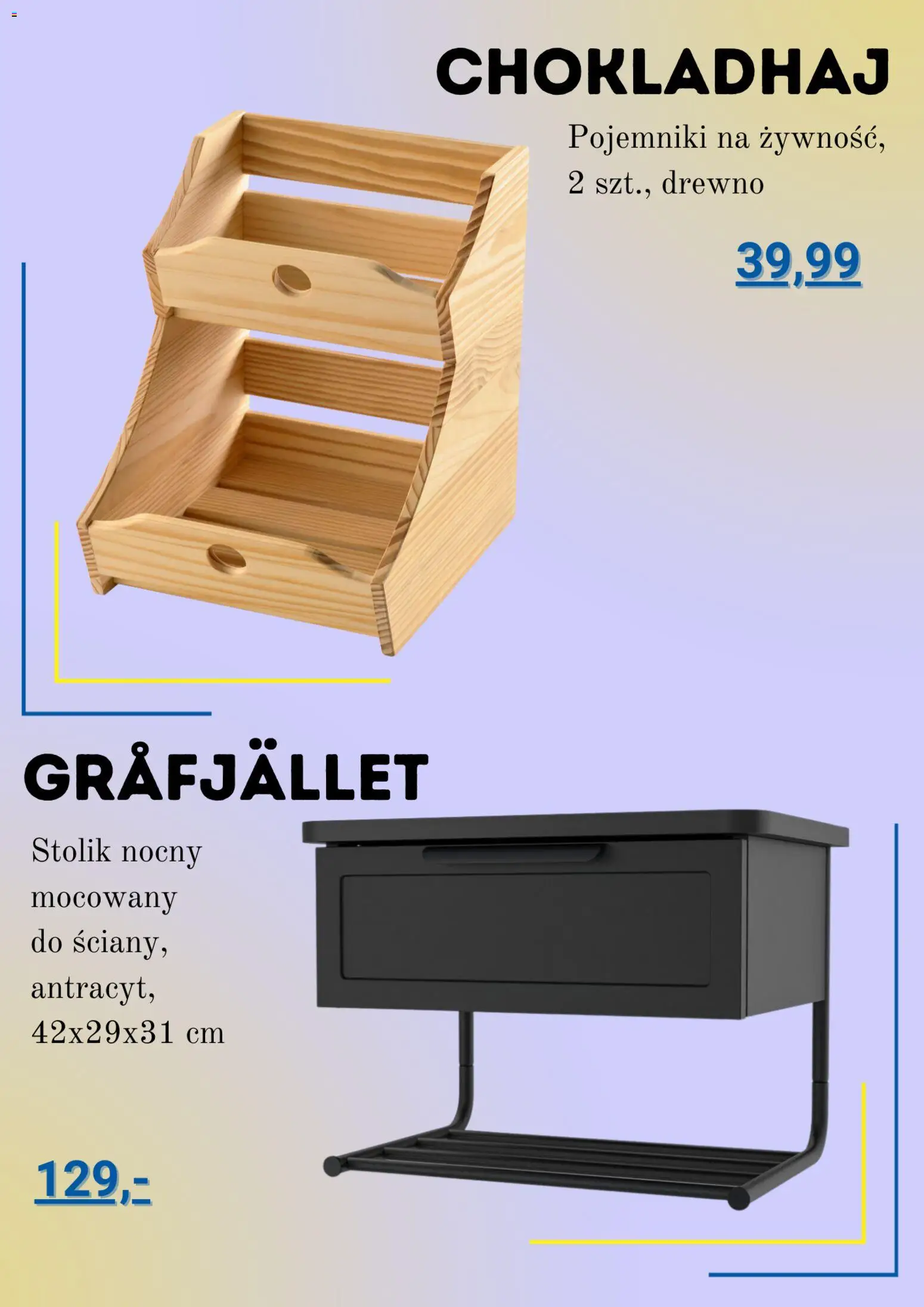 IKEA promocje od 01.01.2026 | Strona: 4 | Produkty: Stolik nocny