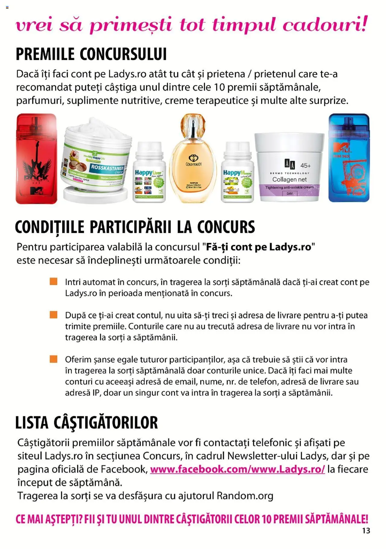 Lady’s catalog - Manual – valabil de la 17.04.2020 | Pagină: 13
