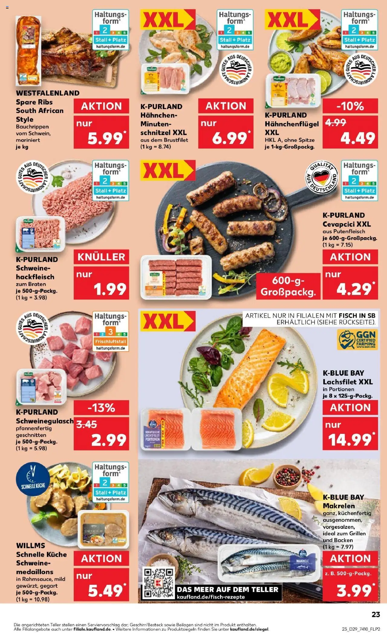 Kaufland prospekt Braunschweig	 - gültig ab dem 21.07.2025 | Seite: 36 | Produkte: Schweinegulasch, Küche, Fisch, Hackfleisch
