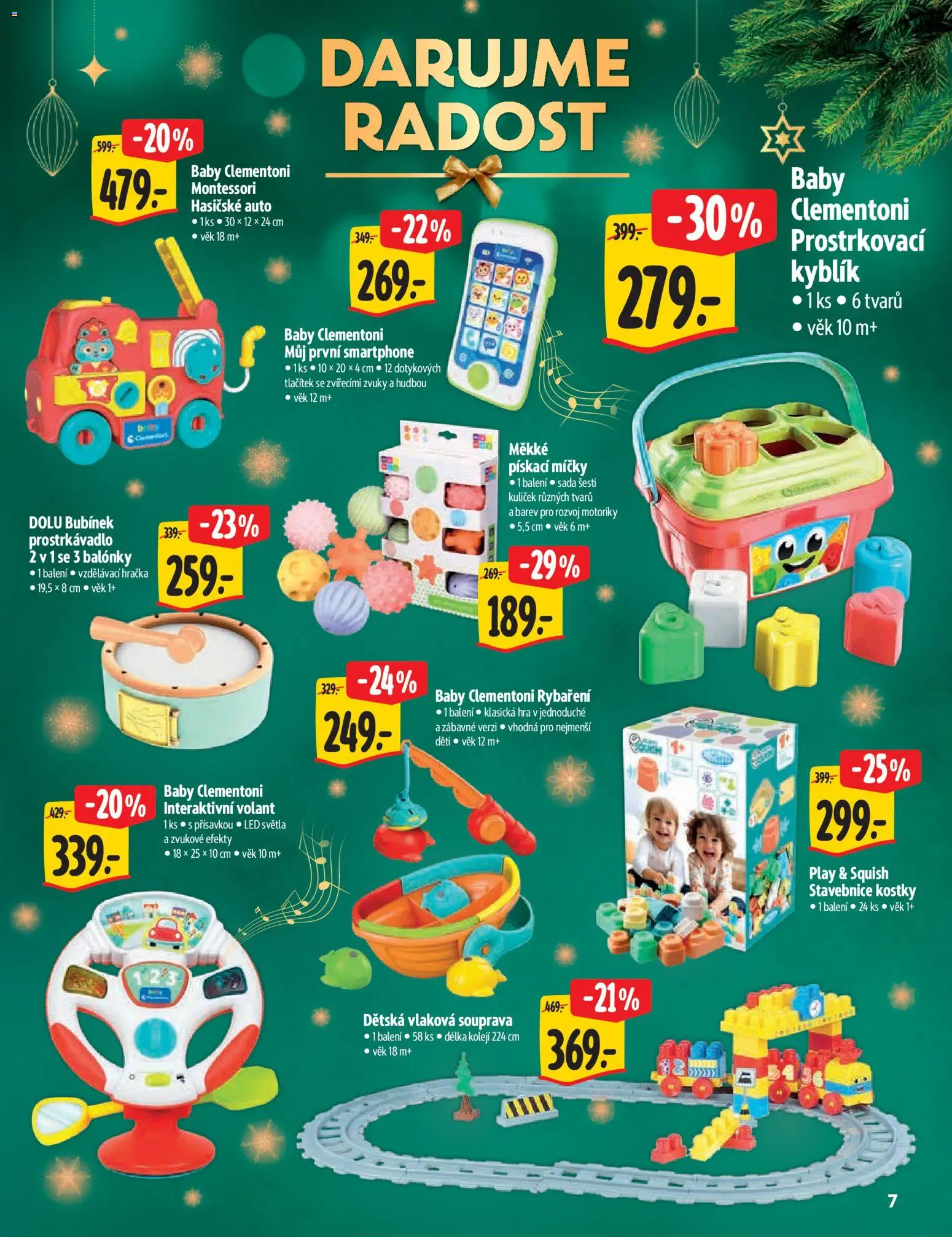 Albert katalog - Hypermarket - Vánoce od 12.11.2025 | Strana: 7 | Produkty: Bubínek, Stavebnice, Smartphone, Kostky