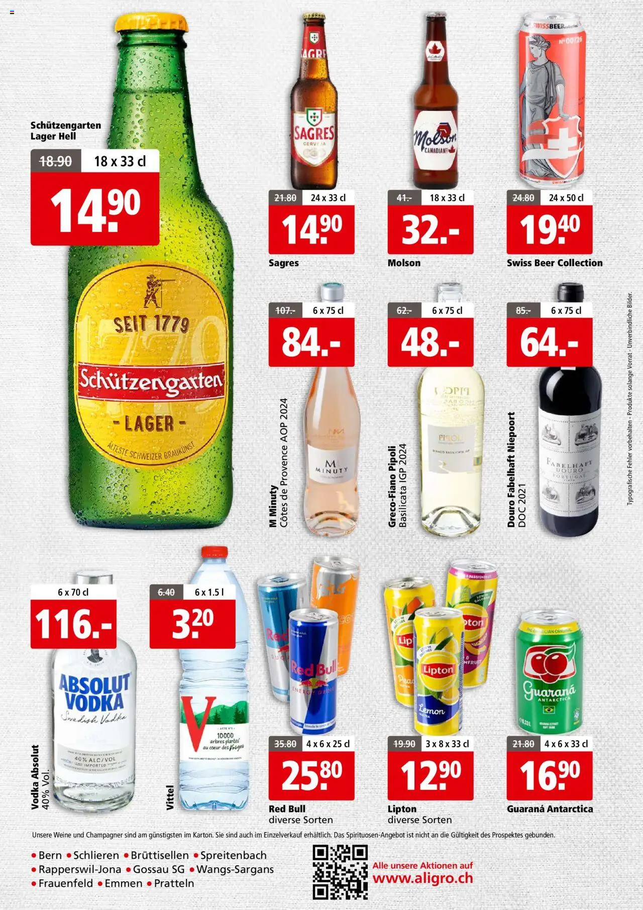 Aligro Aktionen Business Schlieren, Gossau SG, Frauenfeld, Rapperswil-Jona, Sargans, Bern, Brüttisellen, Pratteln, Emmen, Spreitenbach ab 18.08.2025 | Seite: 4 | Produkte: Red bull