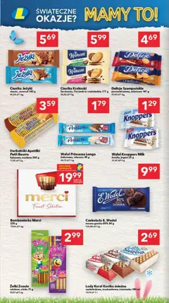 Pogląd oferty "Lewiatan gazetka - Szczecin" - ważna od 26.03.2026 | Strona: 12 | Produkty: Knoppers, Karta, Żelki, Czekolada