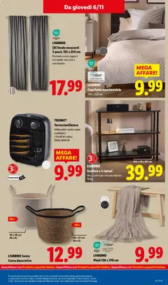Anteprima del volantino LIVARNO, Plaid 130 x 170 cm, Plaid 130 x 170 cm valido a partire dal 03.11.2025 | Pagina: 45 | Prodotti: Ripiano, Plaid, Ventilatore, Copriletto