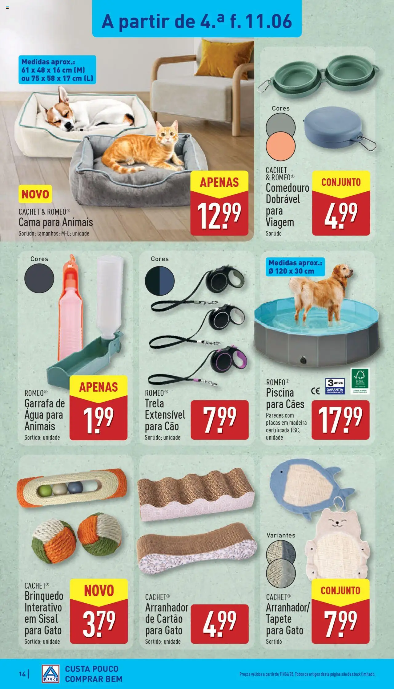 Aldi folheto │ válido de 09.06.2025 | Página: 14 | Produtos: Agua, Piscina, Cama, Tapete
