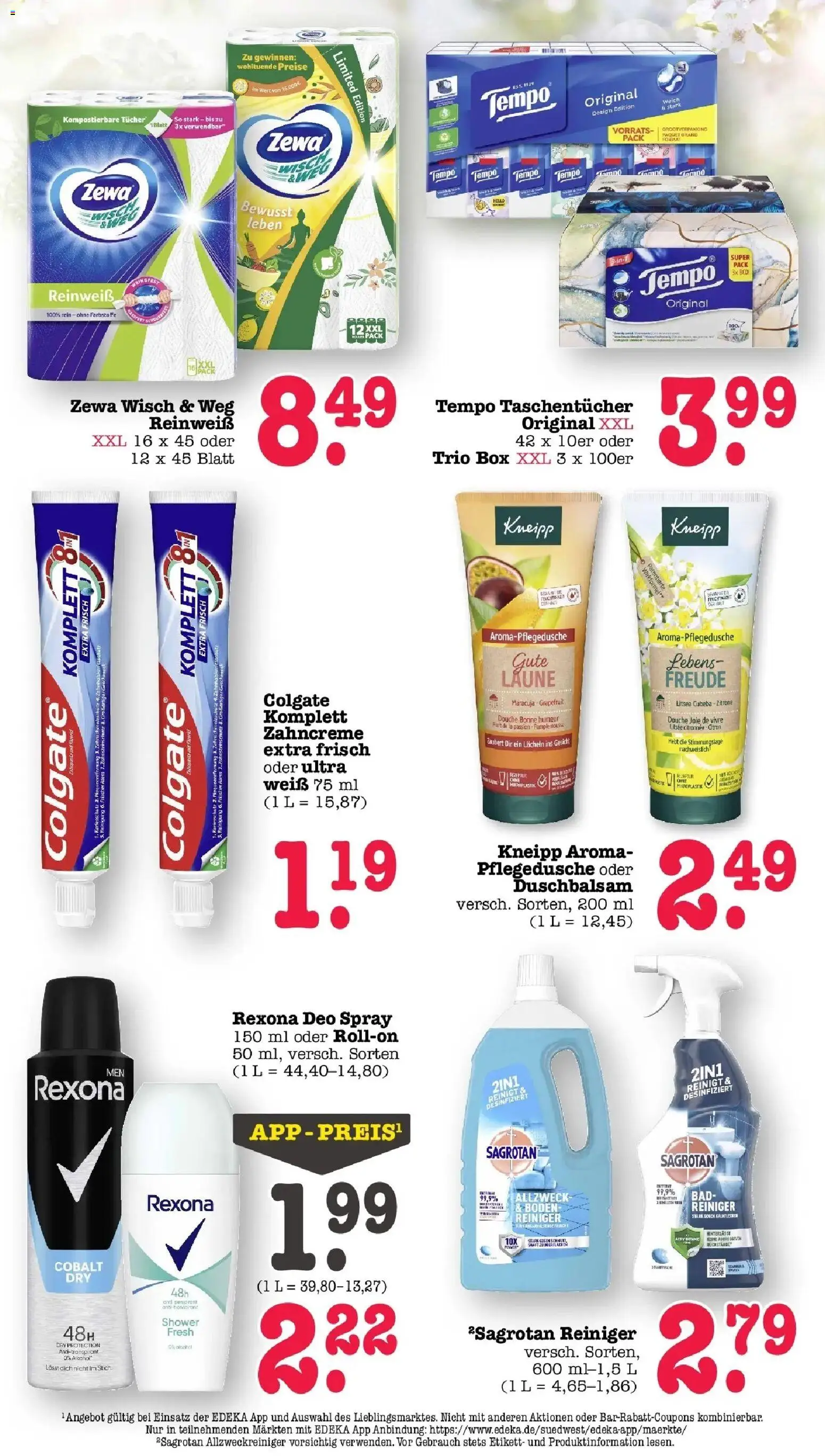 Angebote – gültig ab 23.03.2026 | Seite: 52 | Produkte: Box, Bad, Antitranspirant, Tempo