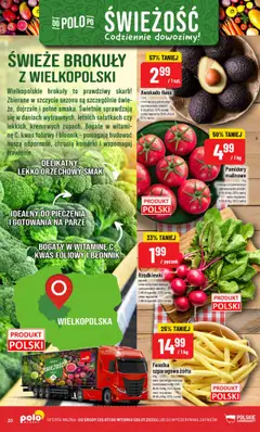 POLOmarket Gazetka od 23.07.2025 | Strona: 20 | Produkty: Pomidory malinowe, Fasolka szparagowa, Pomidory, Awokado