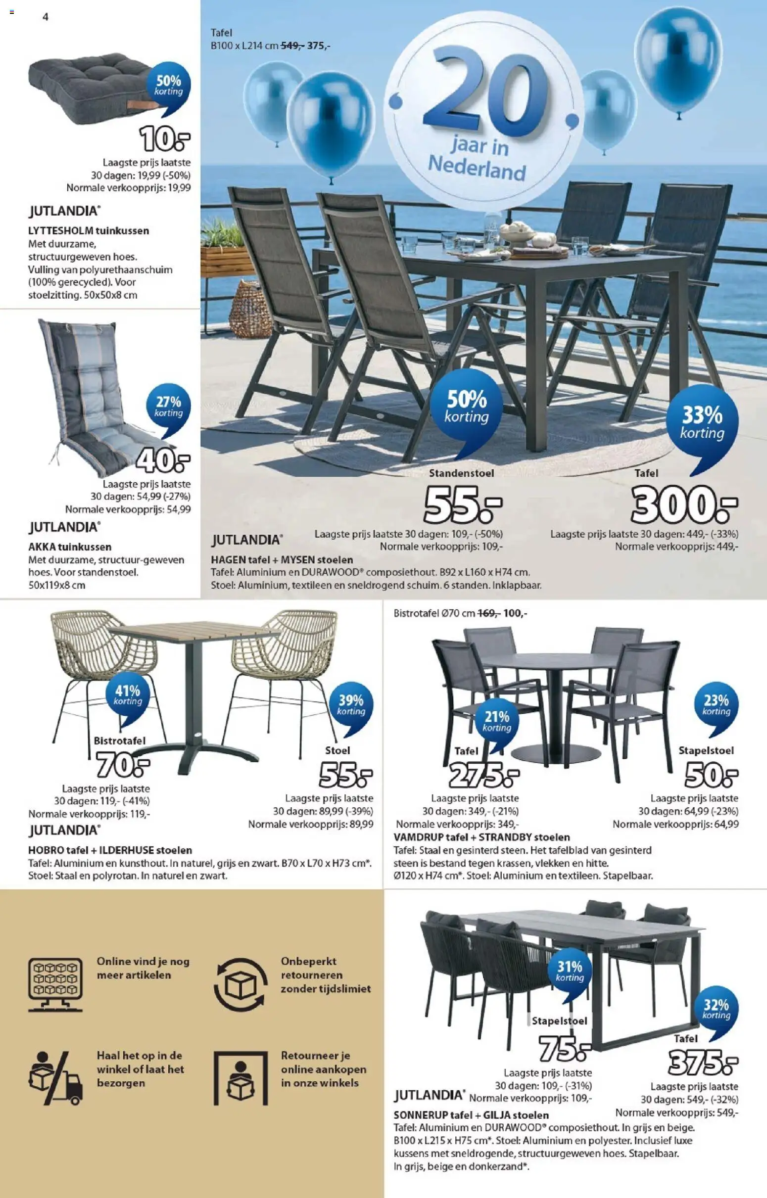 {H1} | Pagina: 4 | Producten: Tafel, Stoel, Kussens