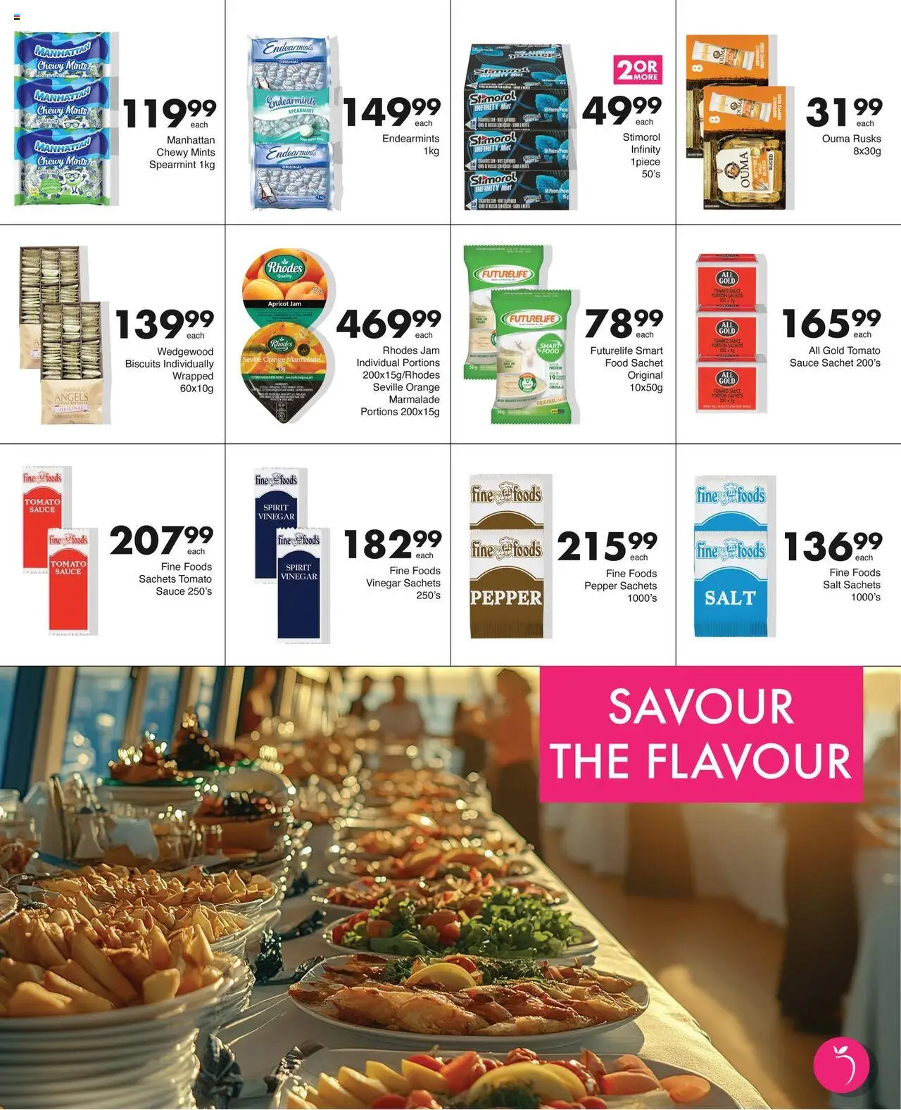 Save Catering Specials  │ valid from 04.08.2025 | Page: 12 | Products: Biscuits, Tomato sauce, Salt, Pepper