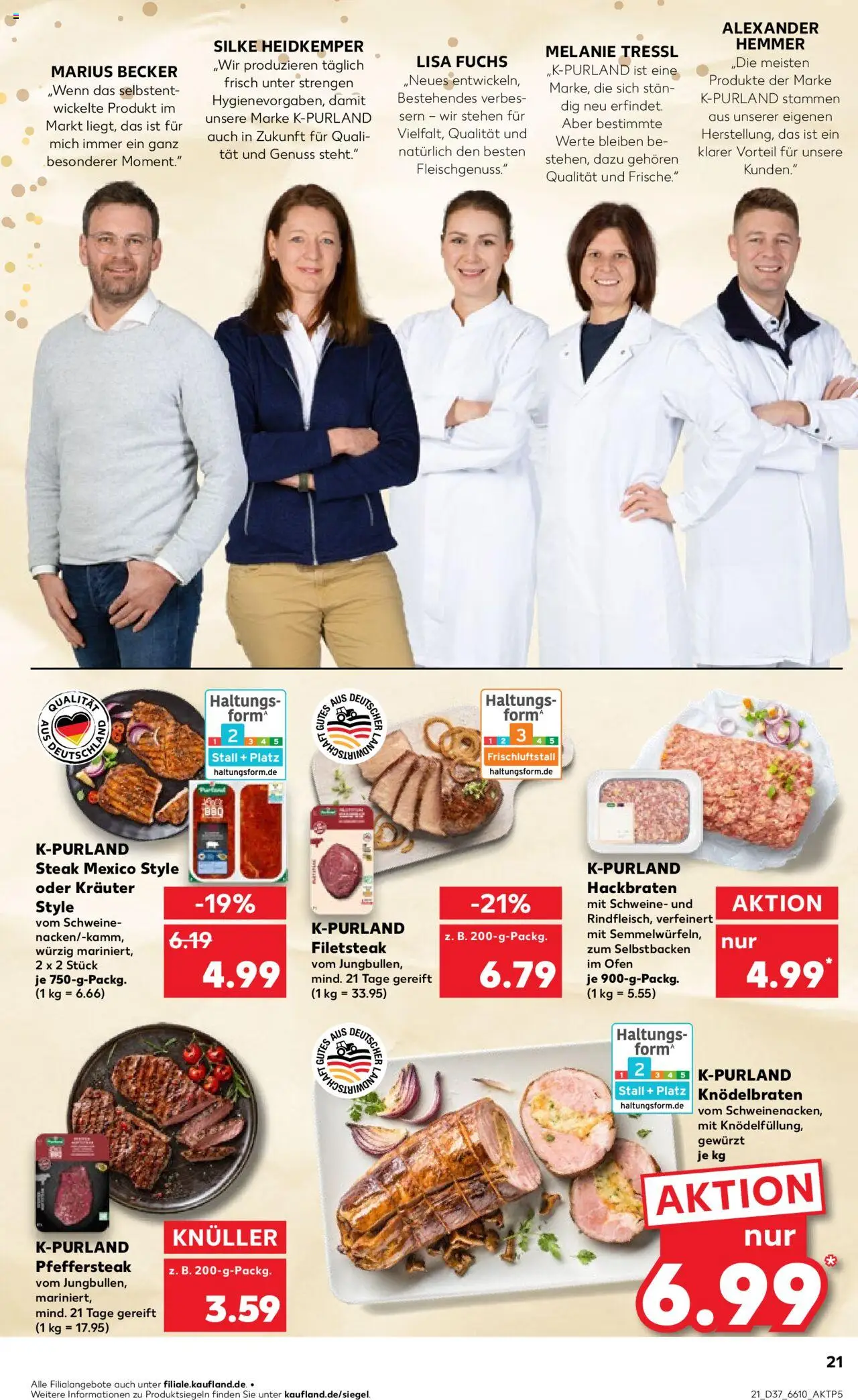 Kaufland prospekt Köln	 – gültig ab 11.09.2025 | Seite: 21 | Produkte: Ofen, Steak
