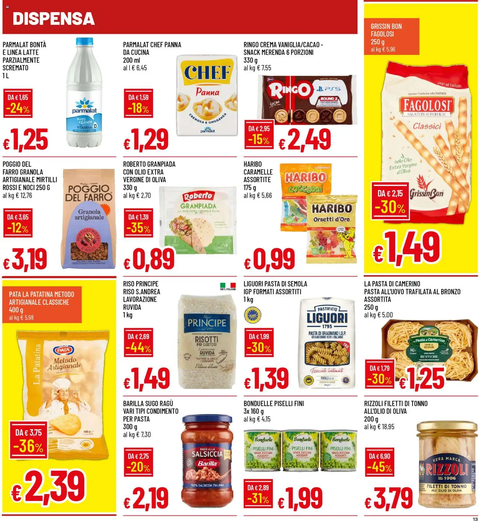 Volantino Famila del 29.12.2025 | Pagina: 13 | Prodotti: Olio, Pasta, Noci, Olio di Oliva