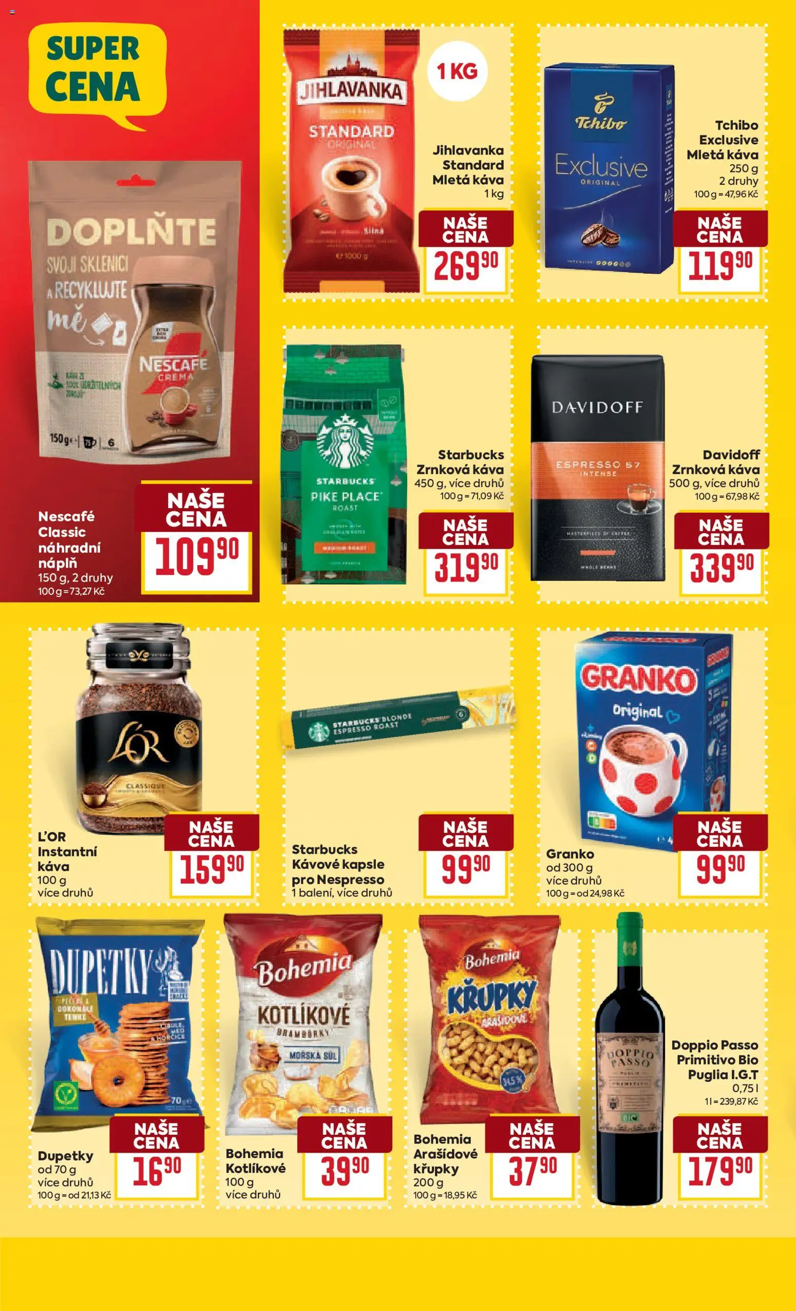 Billa Velký leták od 07.04.2026 | Strana: 24 | Produkty: Starbucks, Kávové kapsle, Granko, L'Or