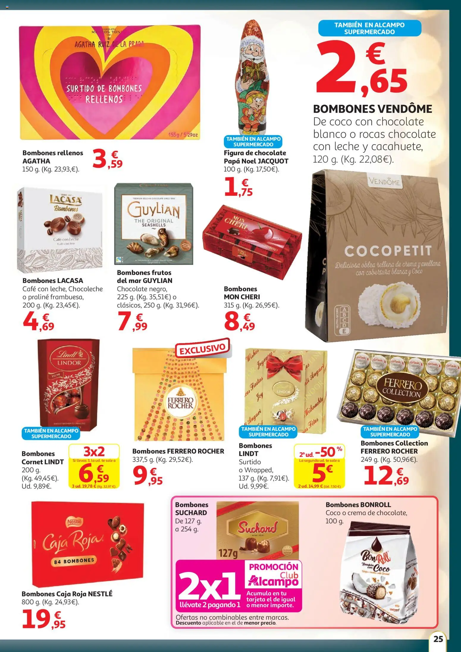 Alcampo - HG Unico │ válido desde el 11.12.2025 | Página: 25 | Productos: Leche, Café, Chocolate, Caja
