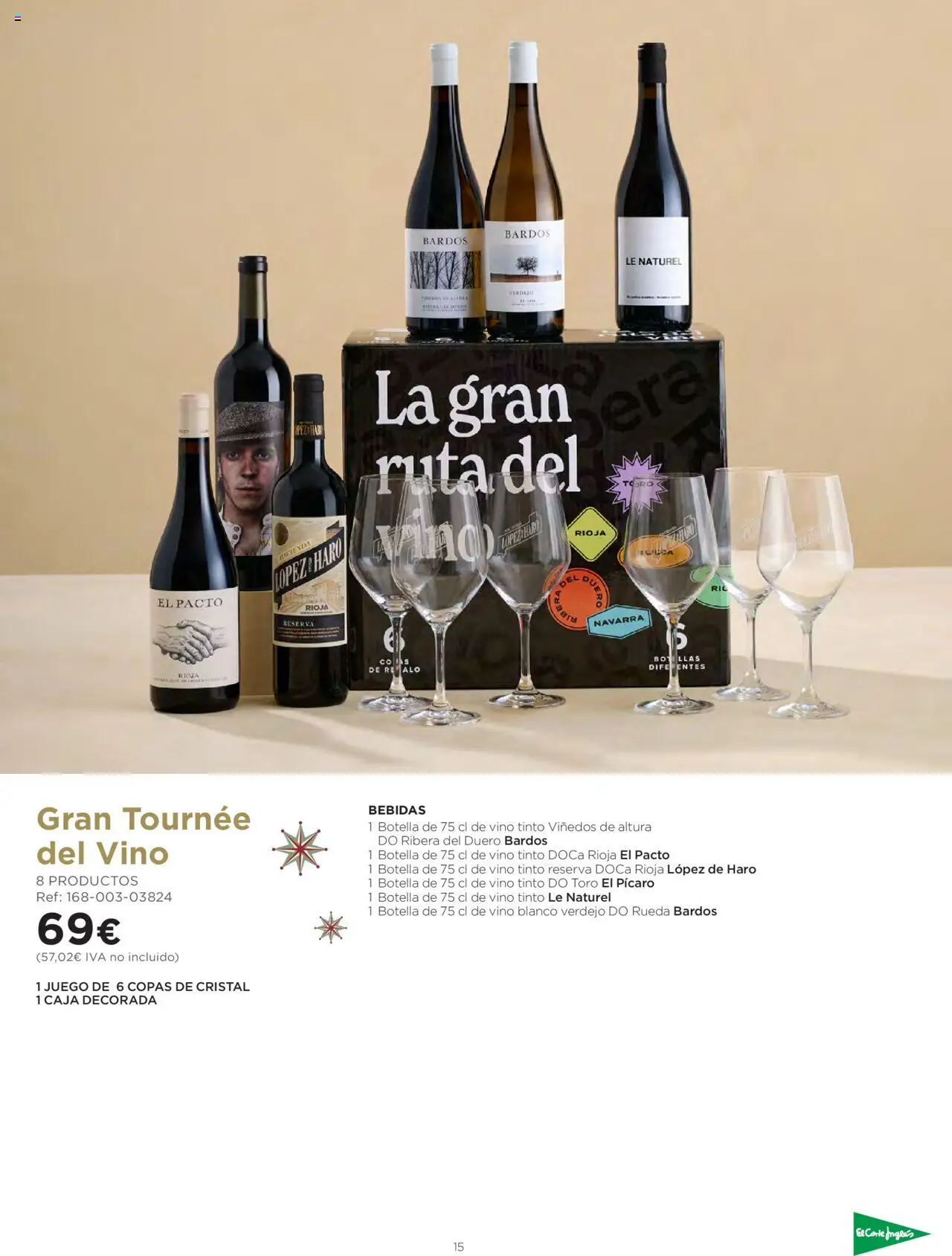 El Corte Inglés ofertas │ válido desde el 06.10.2025 | Página: 15 | Productos: Vino, Caja