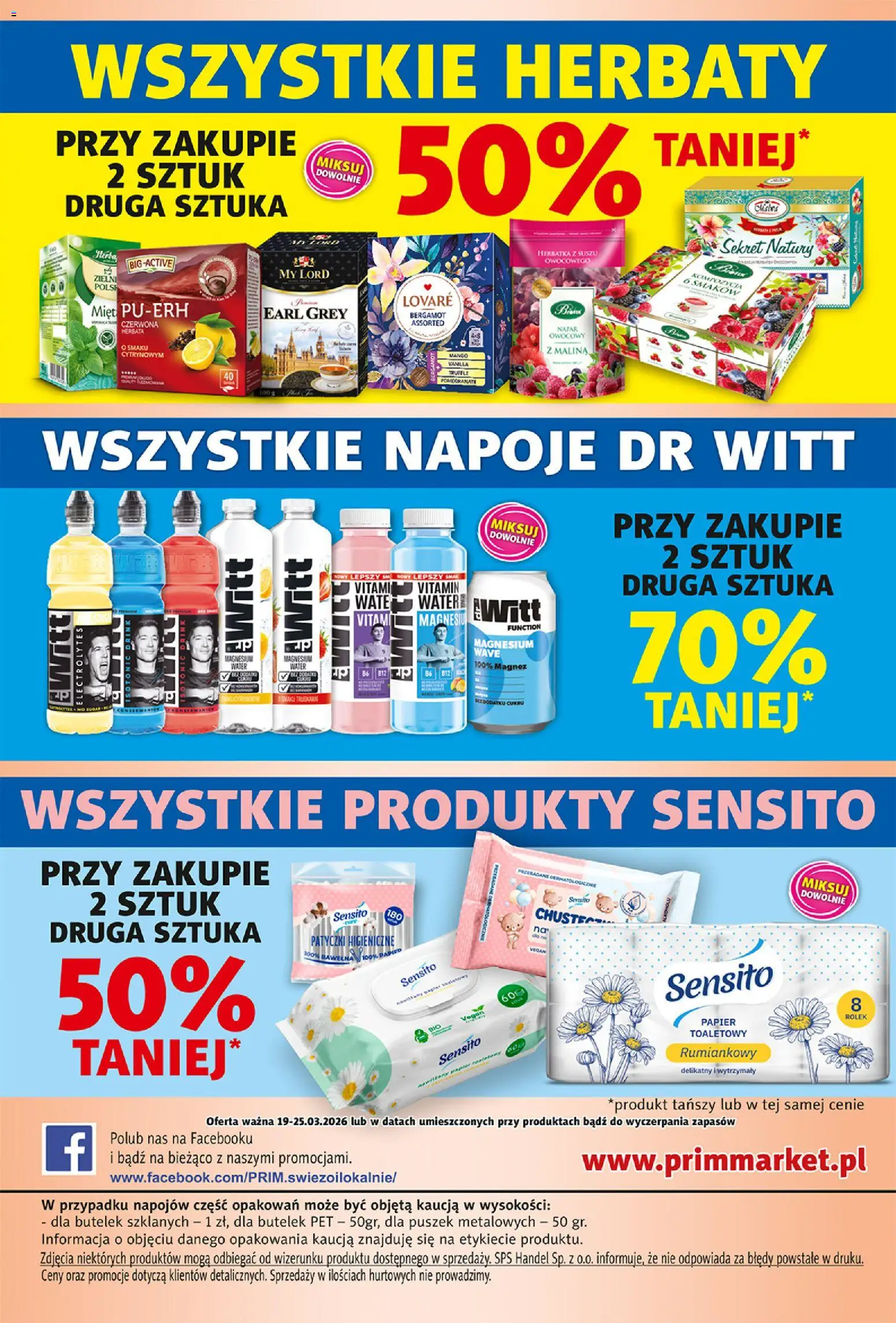Prim Market gazetka od 19.03.2026 | Strona: 26 | Produkty: Mango, Malina, Napoje, Herbata