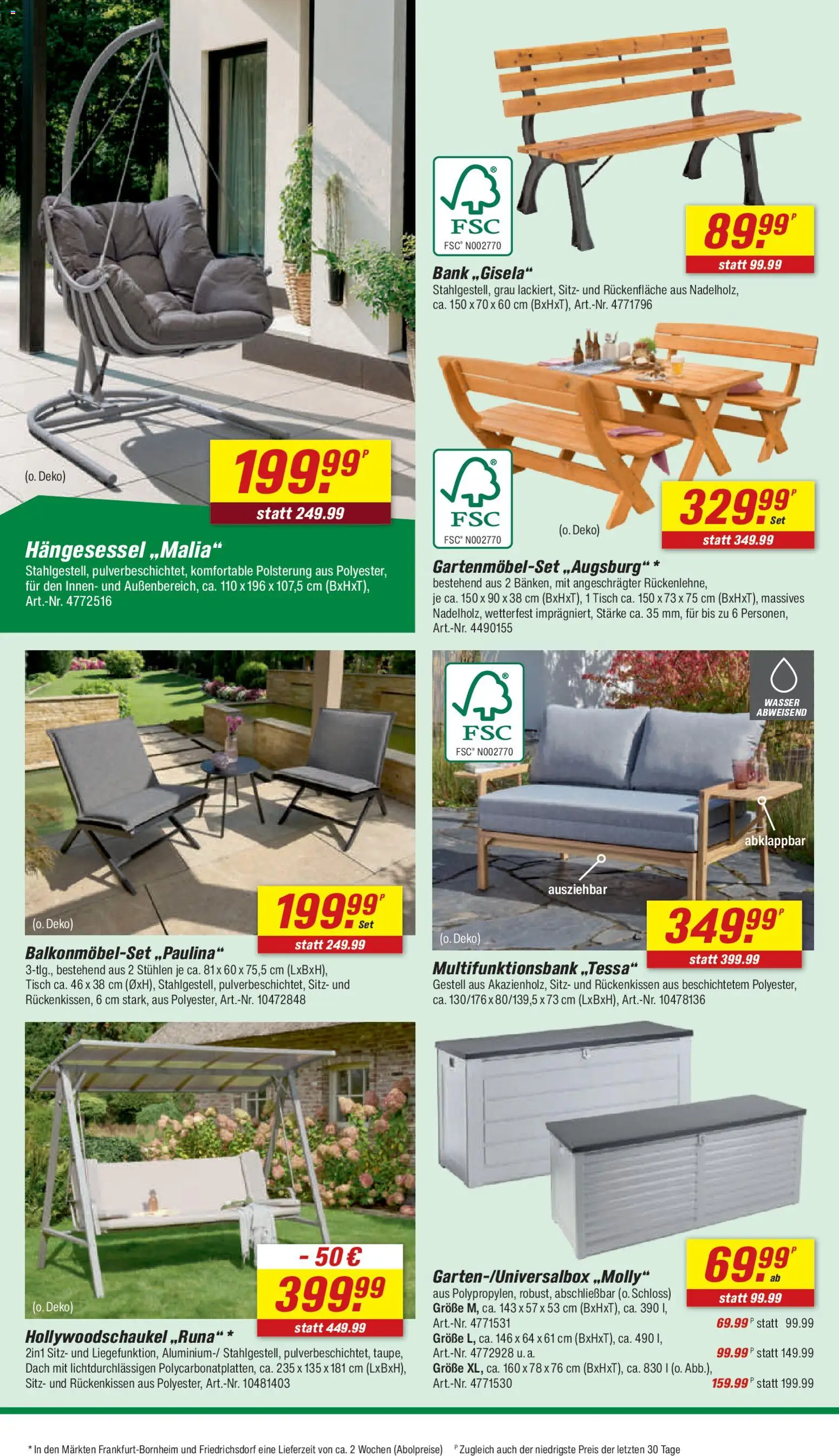 Toom Baumarkt Prospekt 	 – gültig ab 18.04.2026 | Seite: 12 | Produkte: Tisch, Wasser