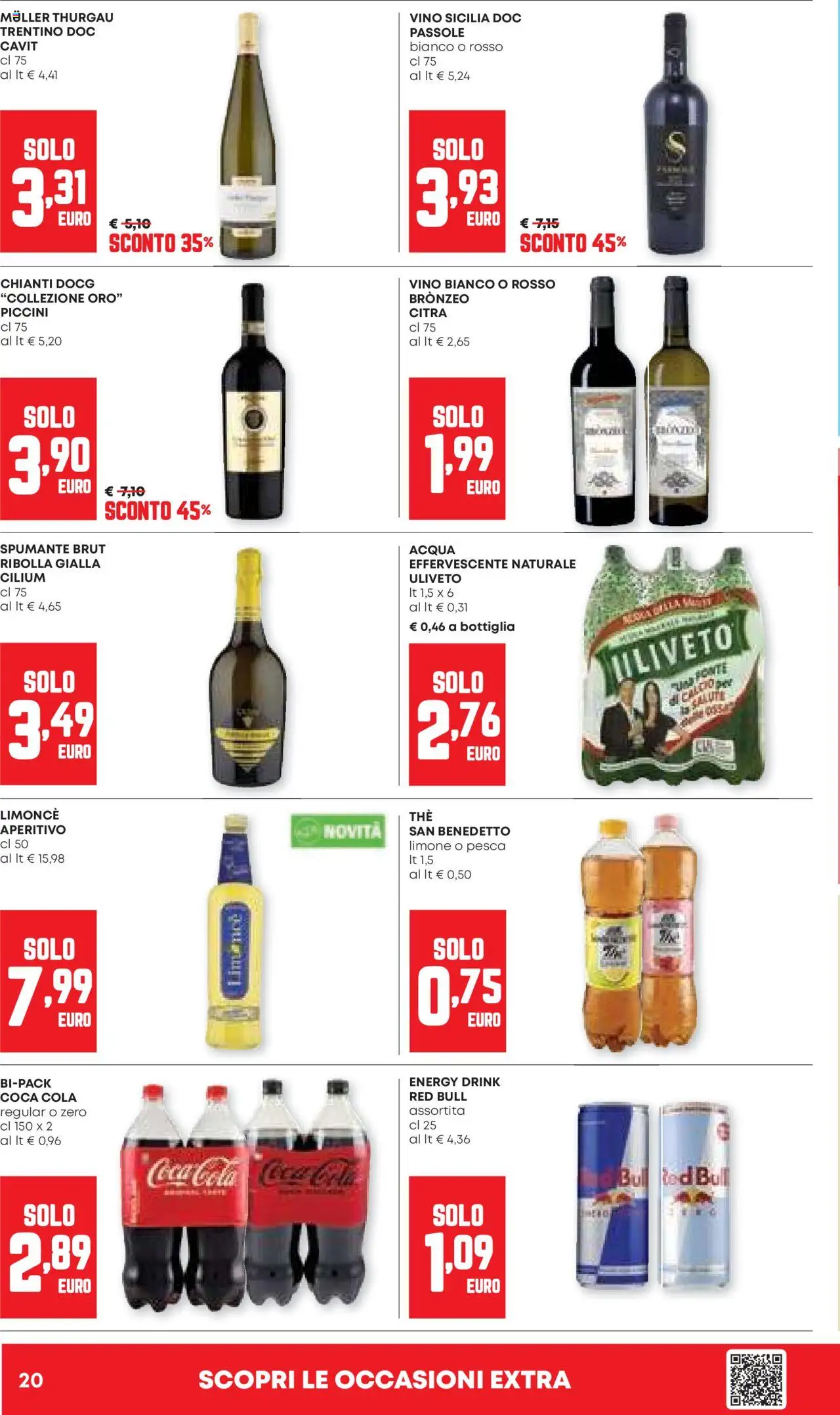 Volantino Panorama del 24.07.2025 | Pagina: 20 | Prodotti: Vino, Pesca, Spumante, Coca Cola