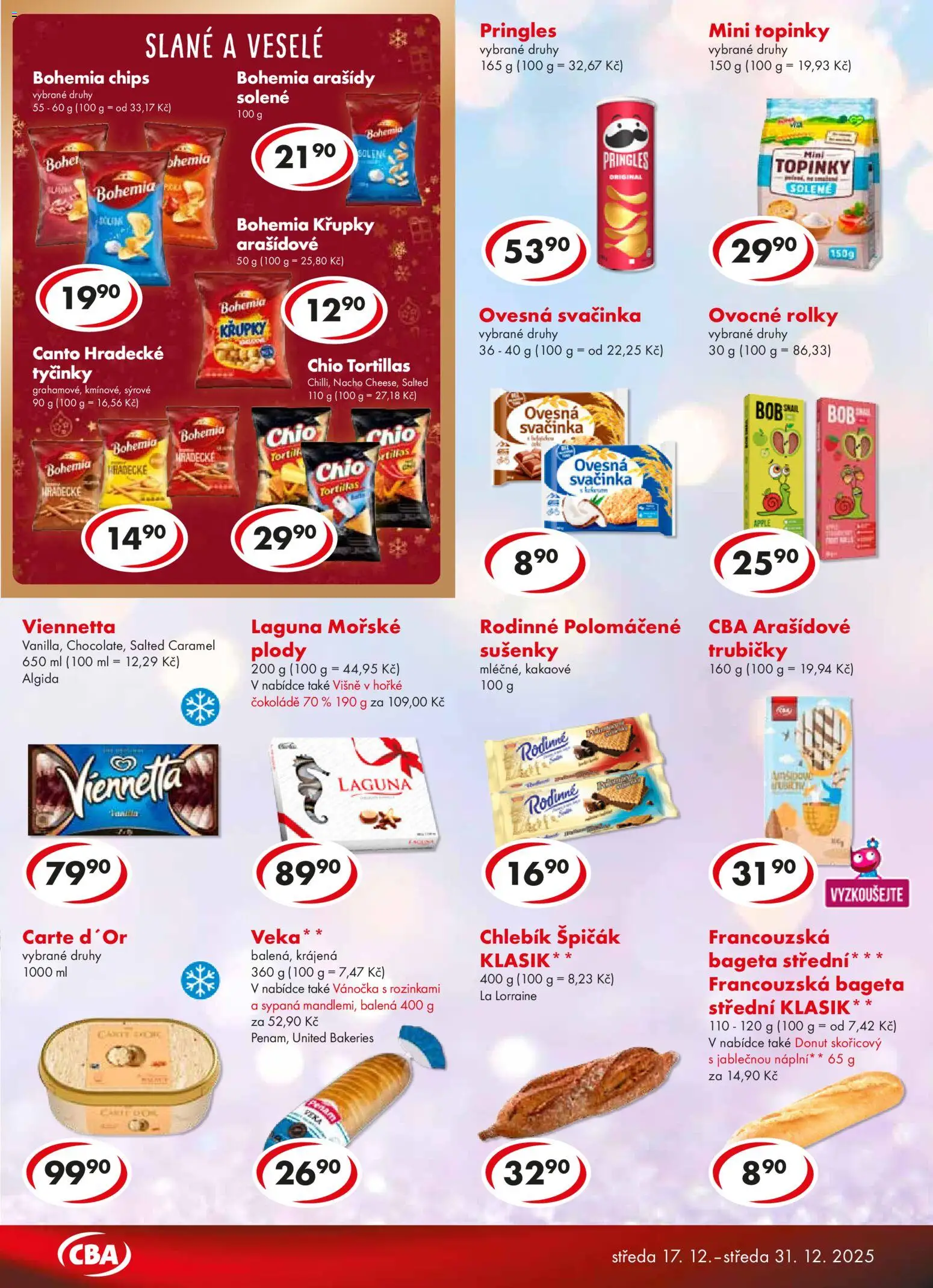 CBA leták - Premium od 17.12.2025 | Strana: 5 | Produkty: Donut, Viennetta, Křupky, Sušenky