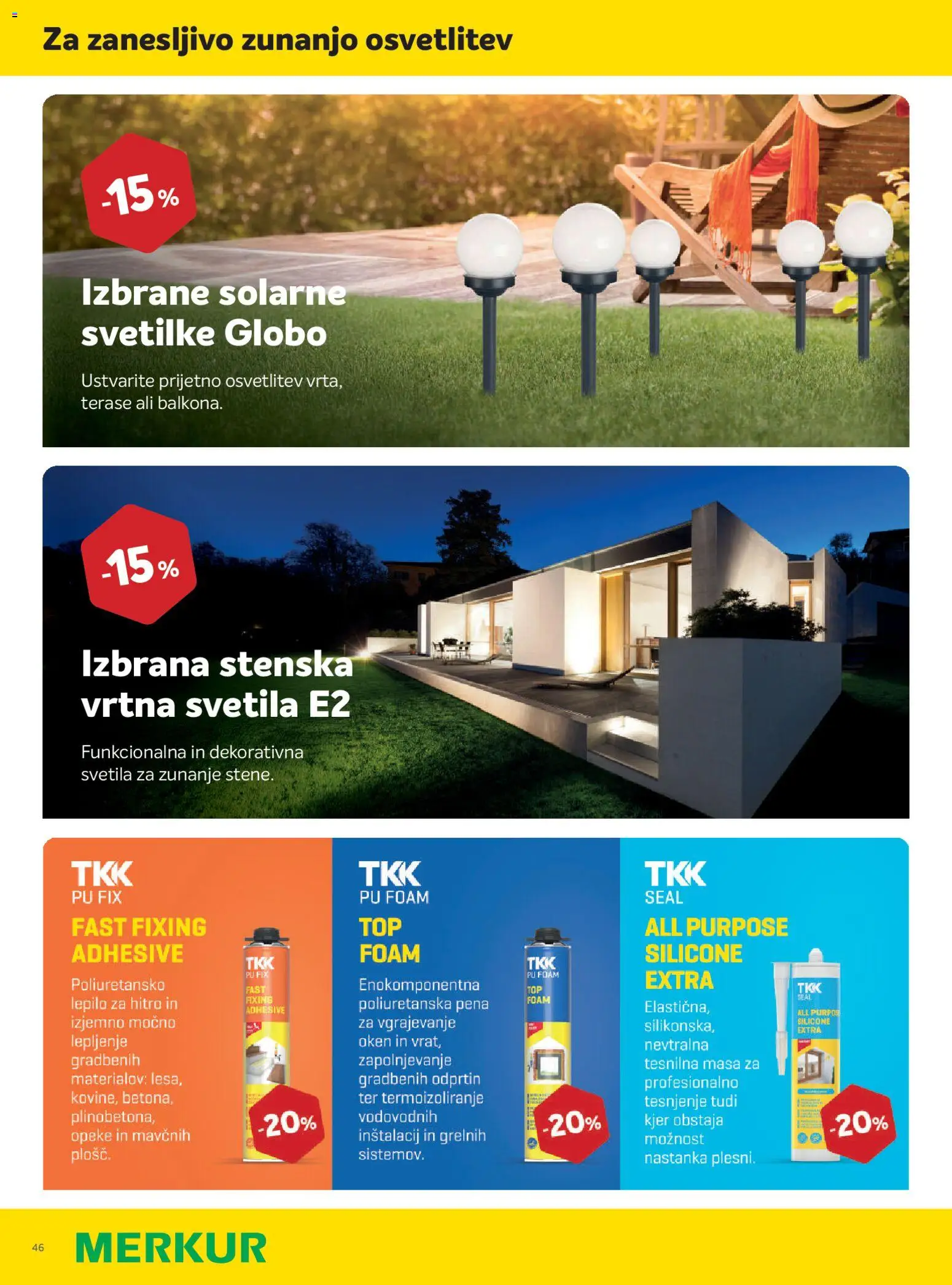 Novi Merkur katalog ponudbe – veljaven od 01.04.2026 | Stran: 46 | Izdelki: Lepilo