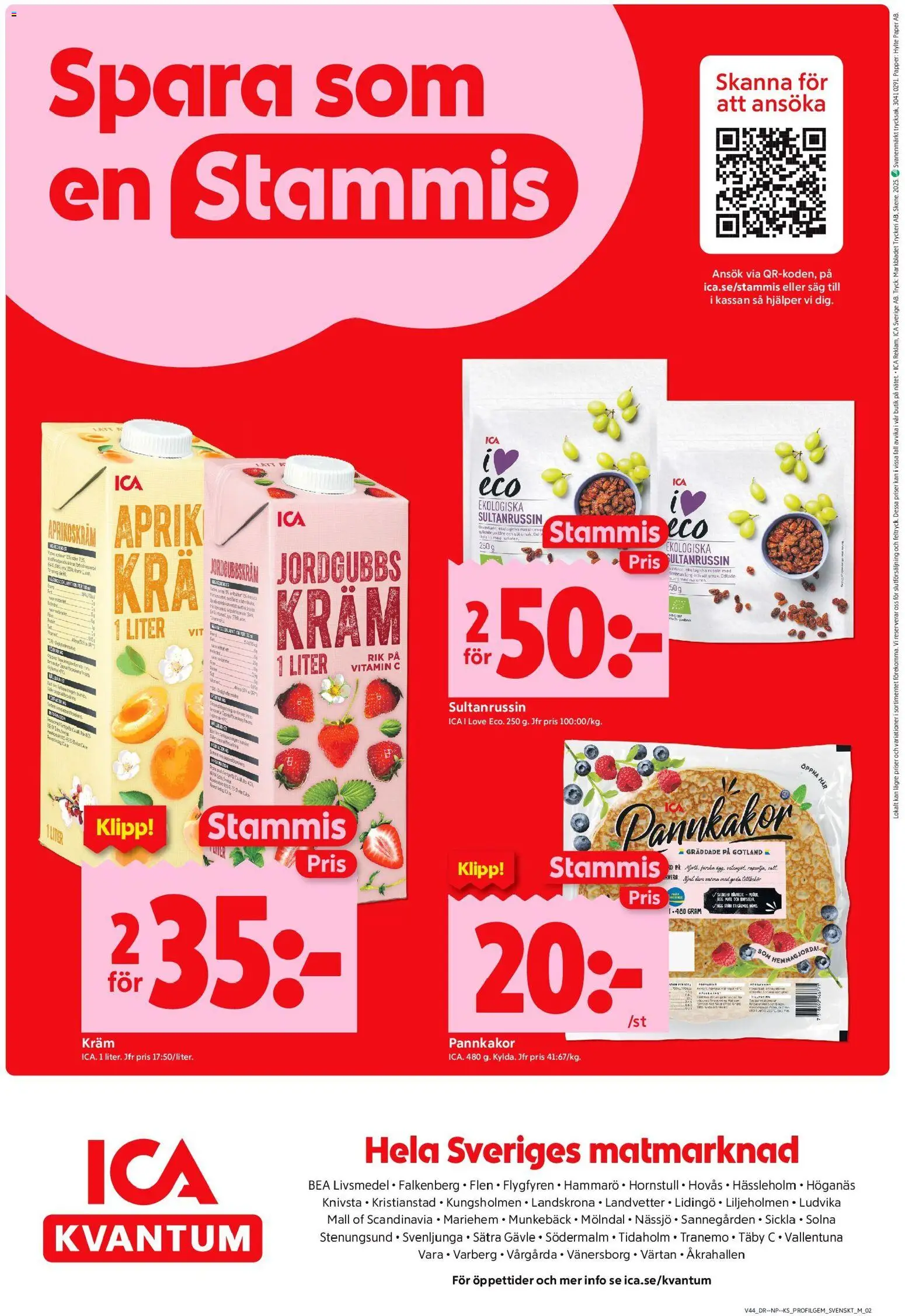 ICA Kvantum reklamblad aktuell från 27.10.2025 | Sida: 10 | Produkter: Såg, Kräm