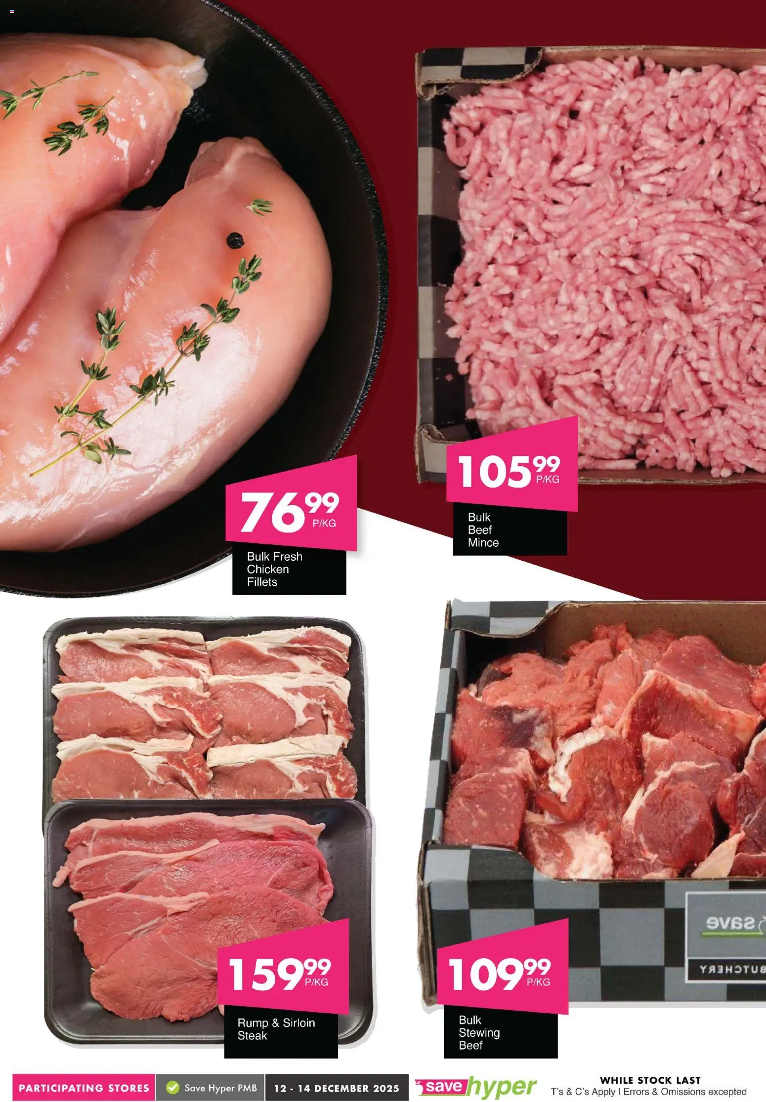 New Save catalogue – valid from 12.12.2025 | Page: 11 | Products: Steak, Chicken, Beef, Stock