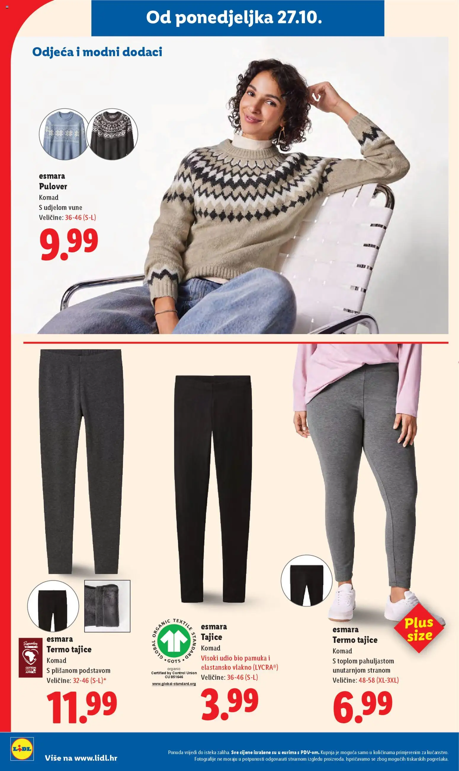 Lidl katalog | vrijedi od 27.10.2025 | Stranica: 28 | Proizvodi: Odjeća, Tajice