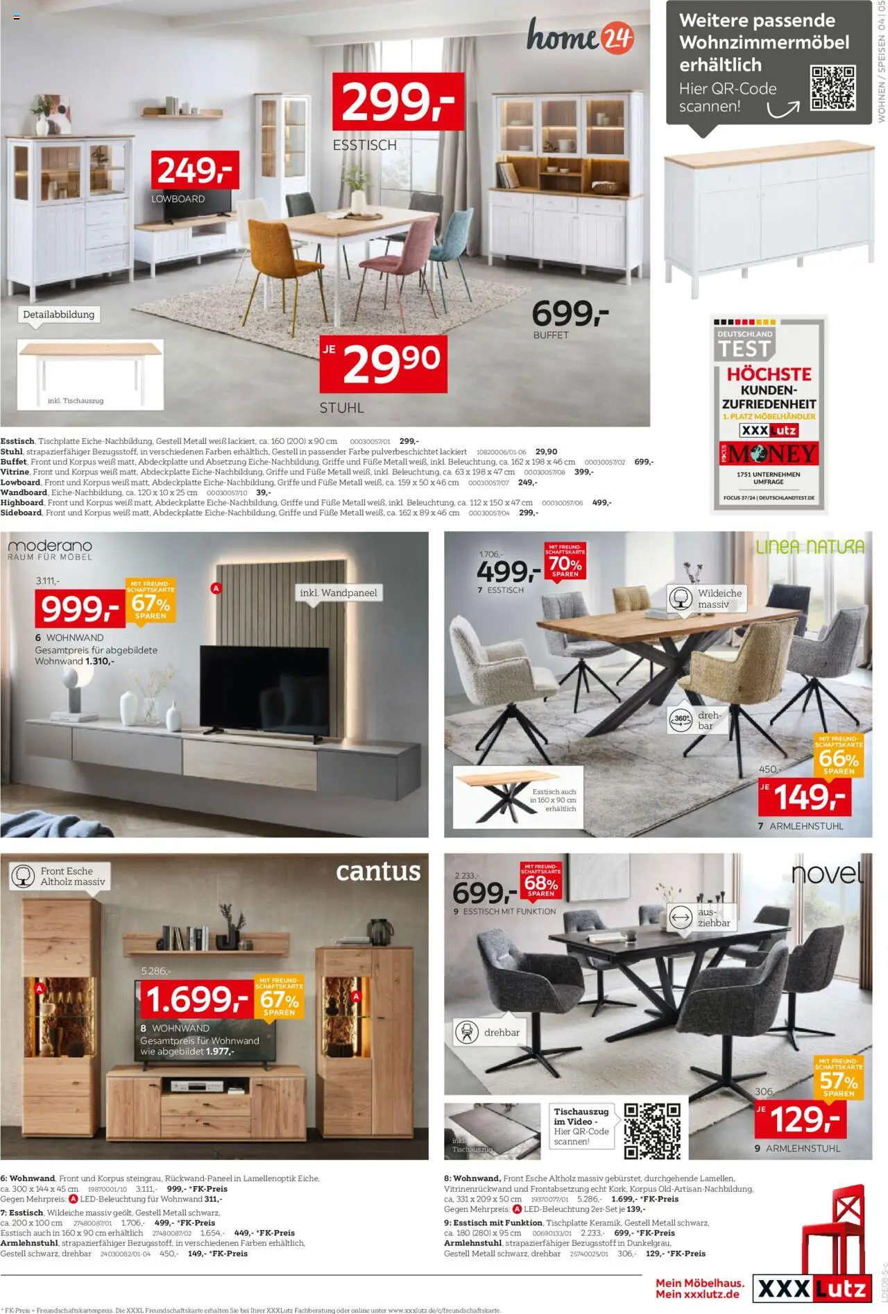 XXXL Lutz Prospekt 	 - gültig ab dem 11.08.2025 | Seite: 5 | Produkte: Lowboard, Esstisch, Stuhl, Video
