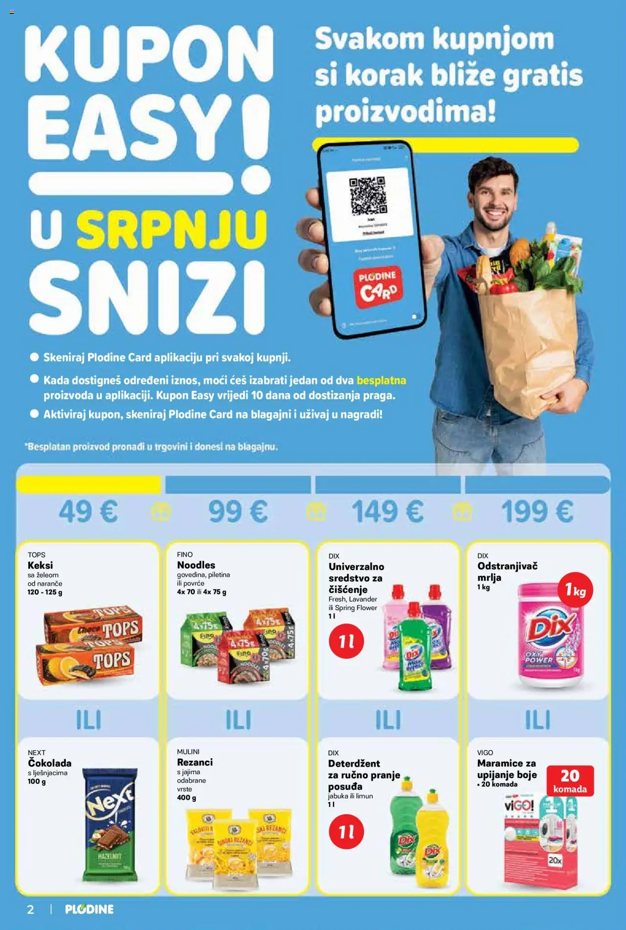 Plodine katalog | vrijedi od 02.07.2025 | Stranica: 2 | Proizvodi: Keksi, Čokolada, Piletina, Jabuka