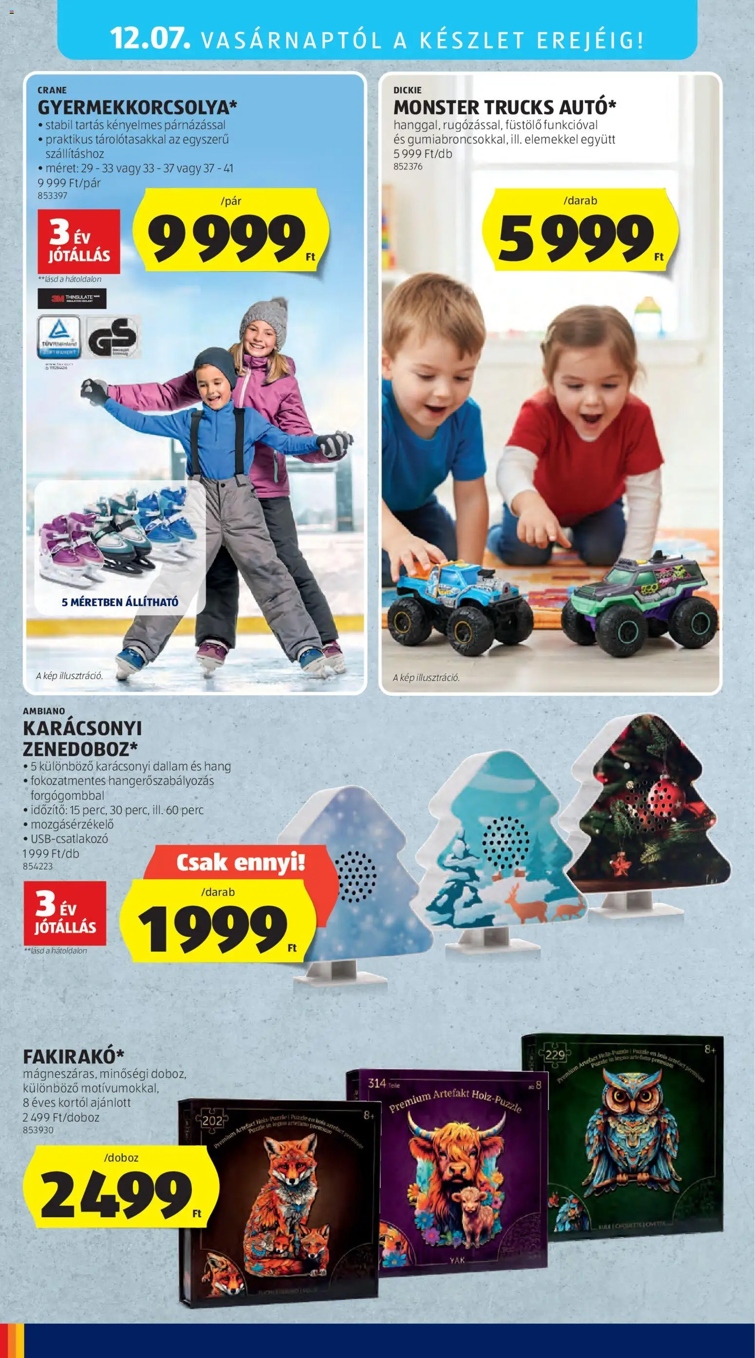 Aldi akciós ujság - amely érvényes a következő dátumtól: 04.12.2025 | Oldal: 50 | Termékek: Puzzle, Mozgásérzékelő