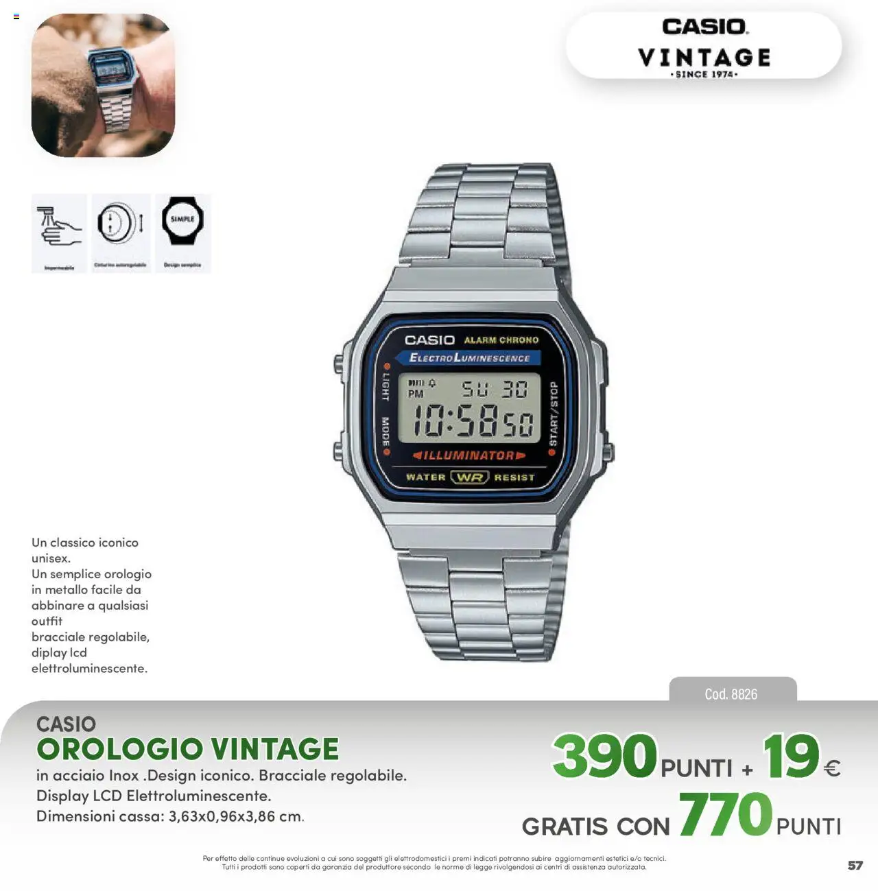 Volantino PIM Supermercati del 12.04.2025 | Pagina: 57 | Prodotti: Bracciale, Orologio